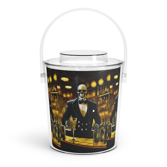 "Bonez The Bartender" Ice Bucket with Tongs