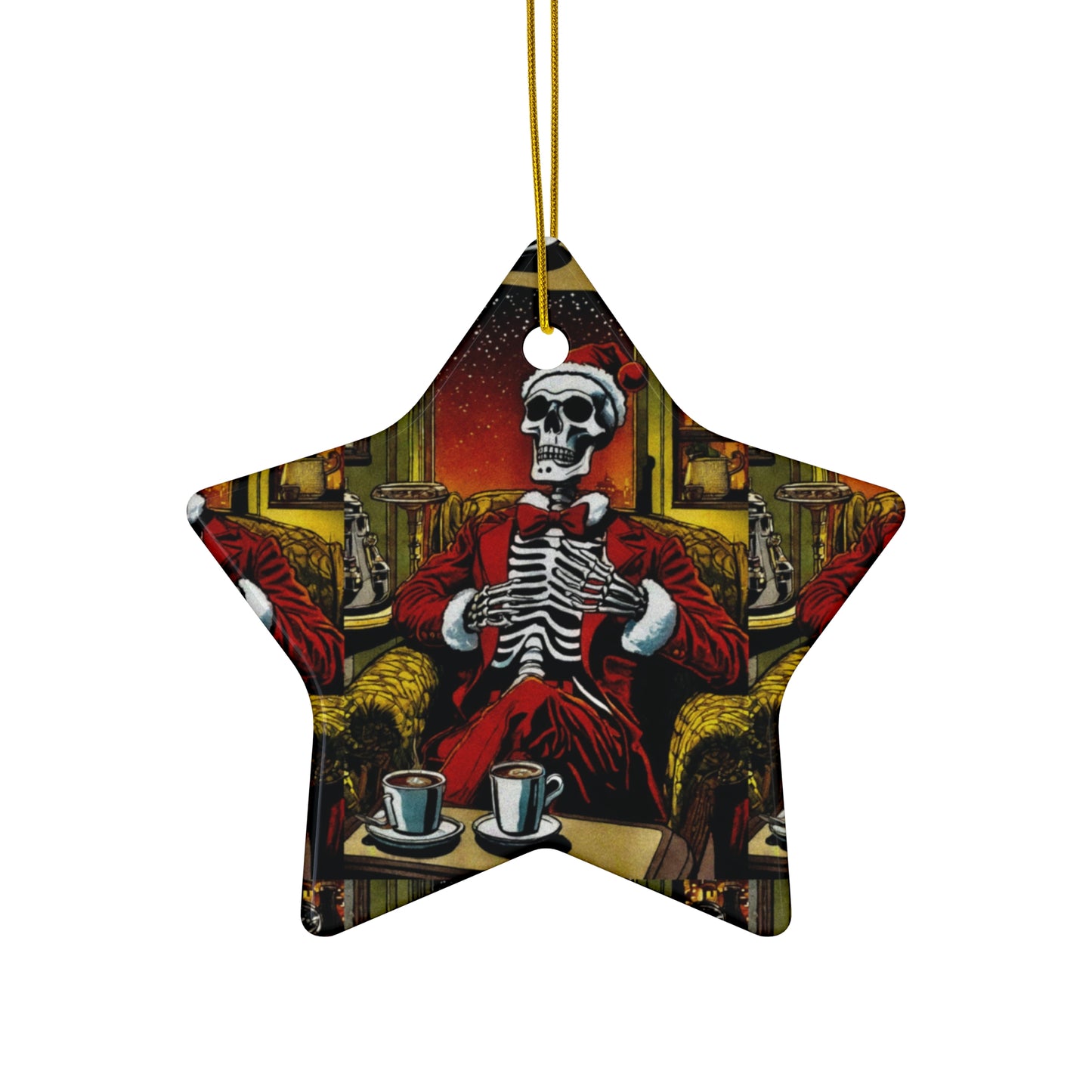 "Santee Bonez"  Ceramic Ornament