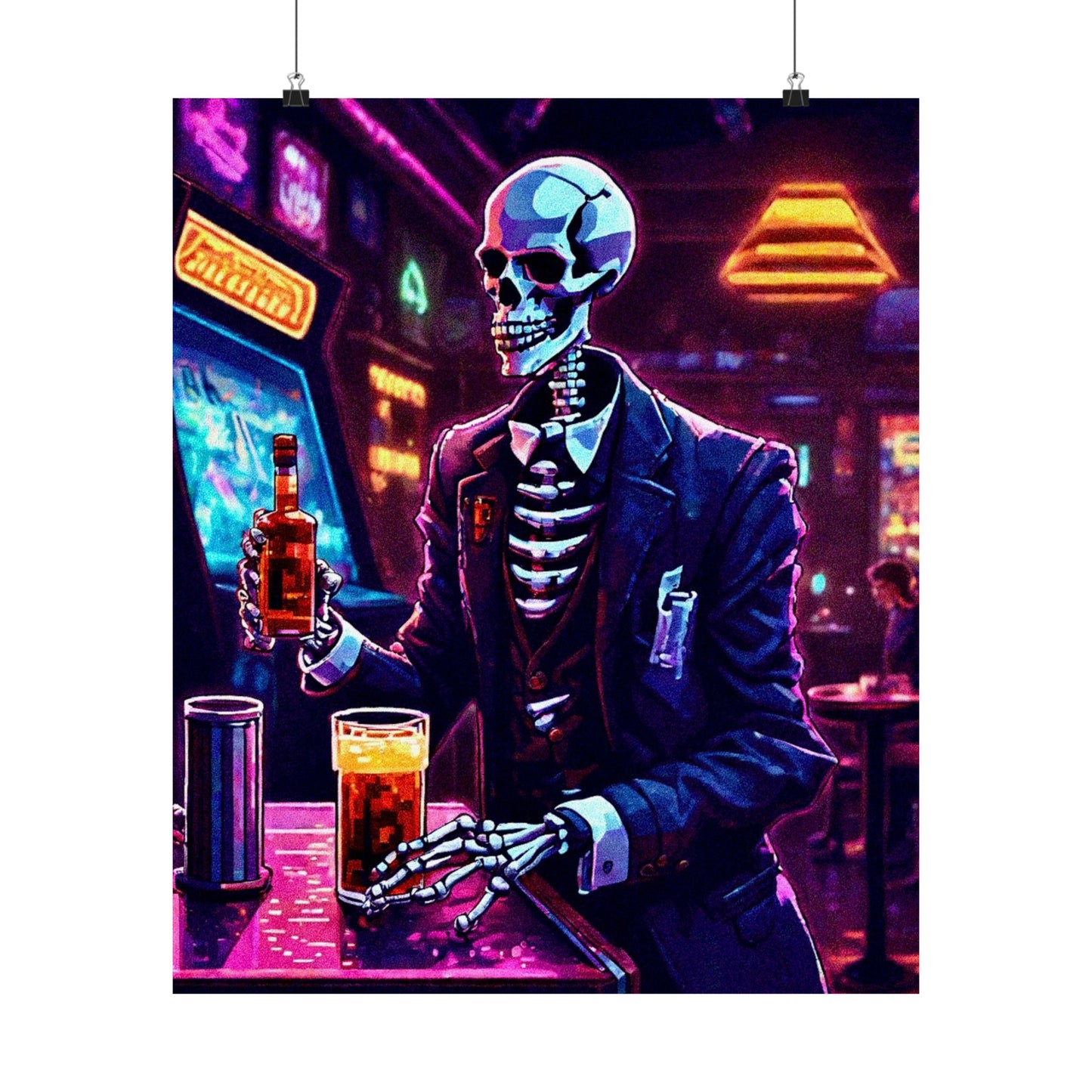 Booze, Bonez, and arcades Posters