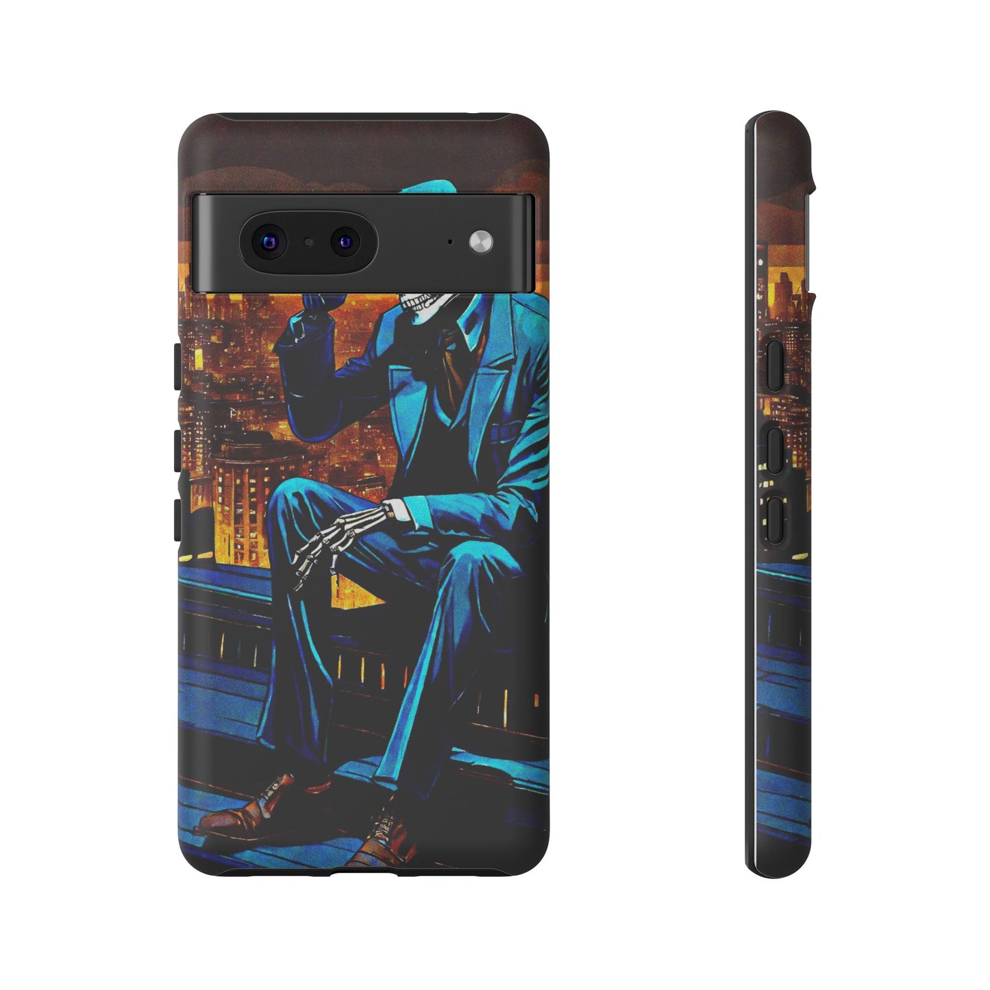 "Night On the Ton" Urban Skeleton Tough Case Stylish Phone Protection for Trendsetters