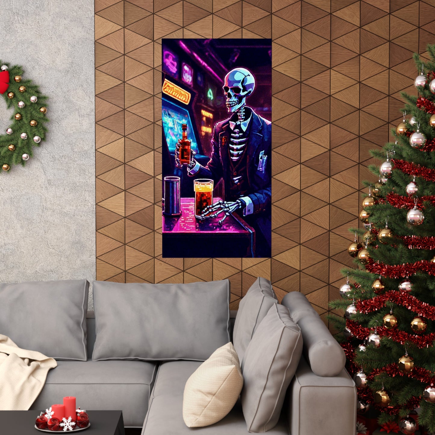 Booze, Bonez, and arcades Posters