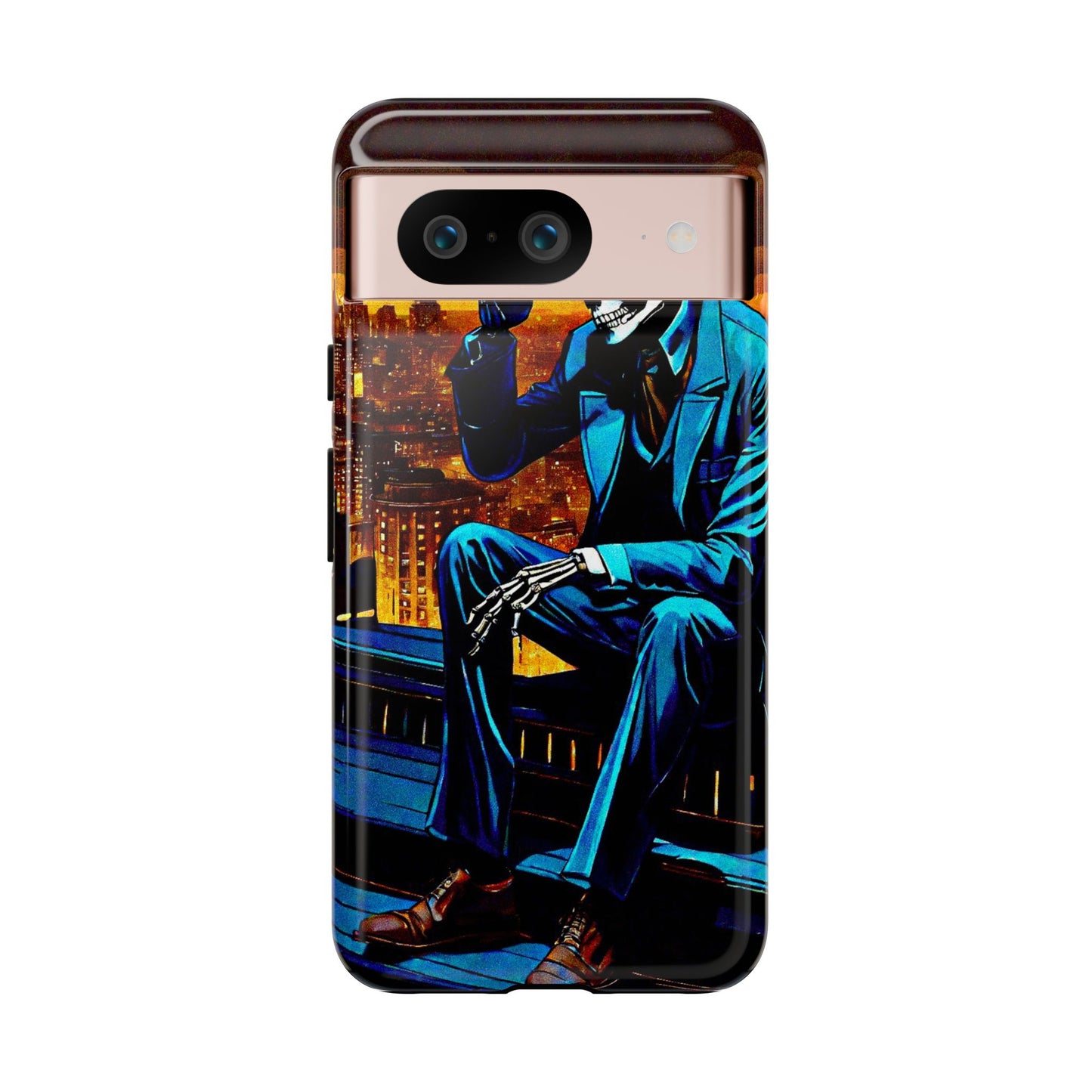 "Night On the Ton" Urban Skeleton Tough Case Stylish Phone Protection for Trendsetters