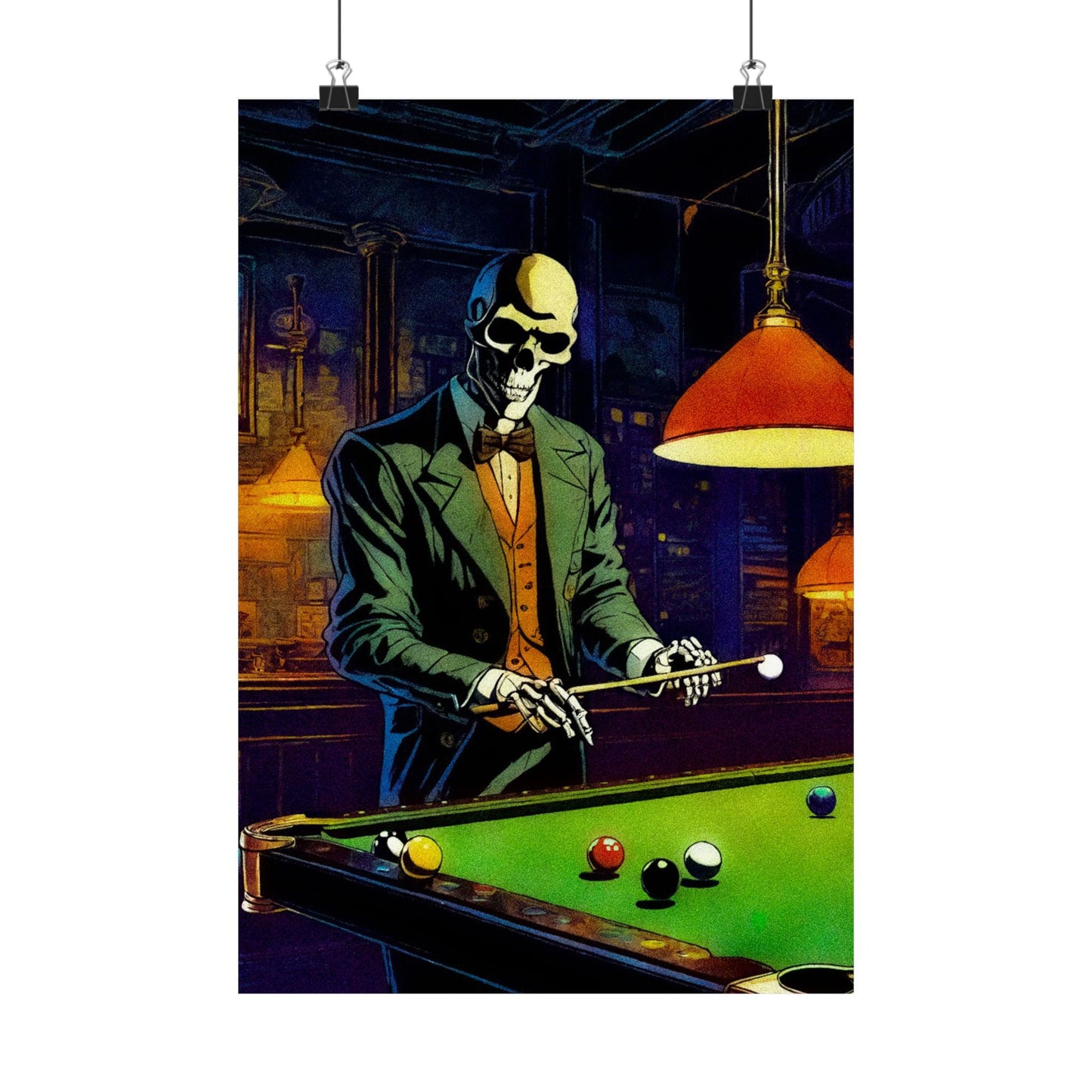 "Mr.Bonez's Jazz Bar (pool)" Matte Vertical Posters