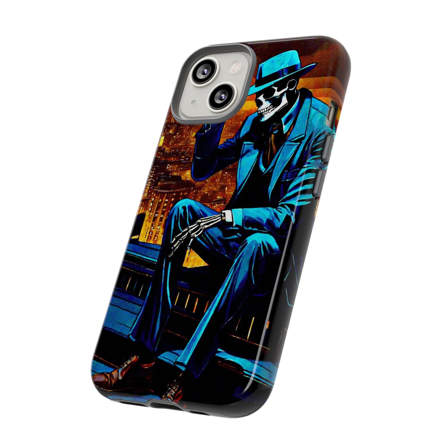 "Night On the Ton" Urban Skeleton Tough Case Stylish Phone Protection for Trendsetters