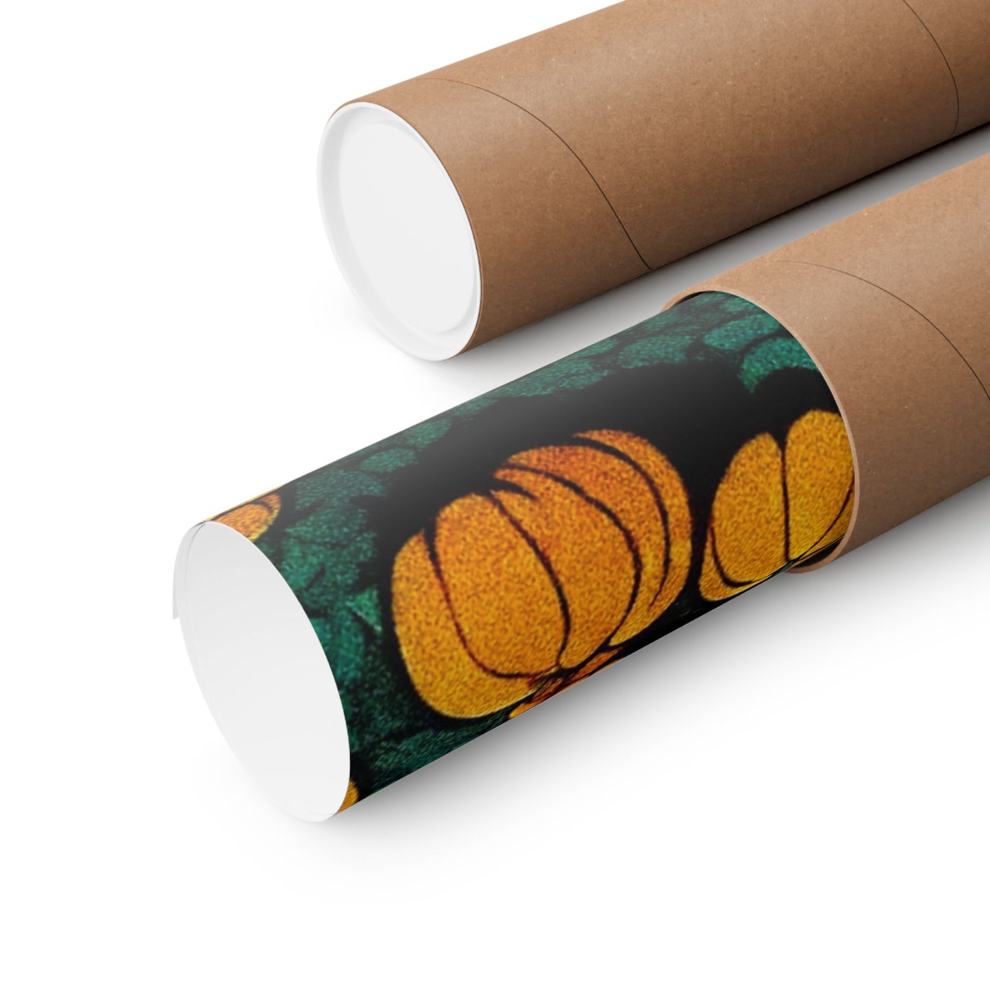 "Tormented Stroll through the pumpkin patch" Matte Vertical Posters