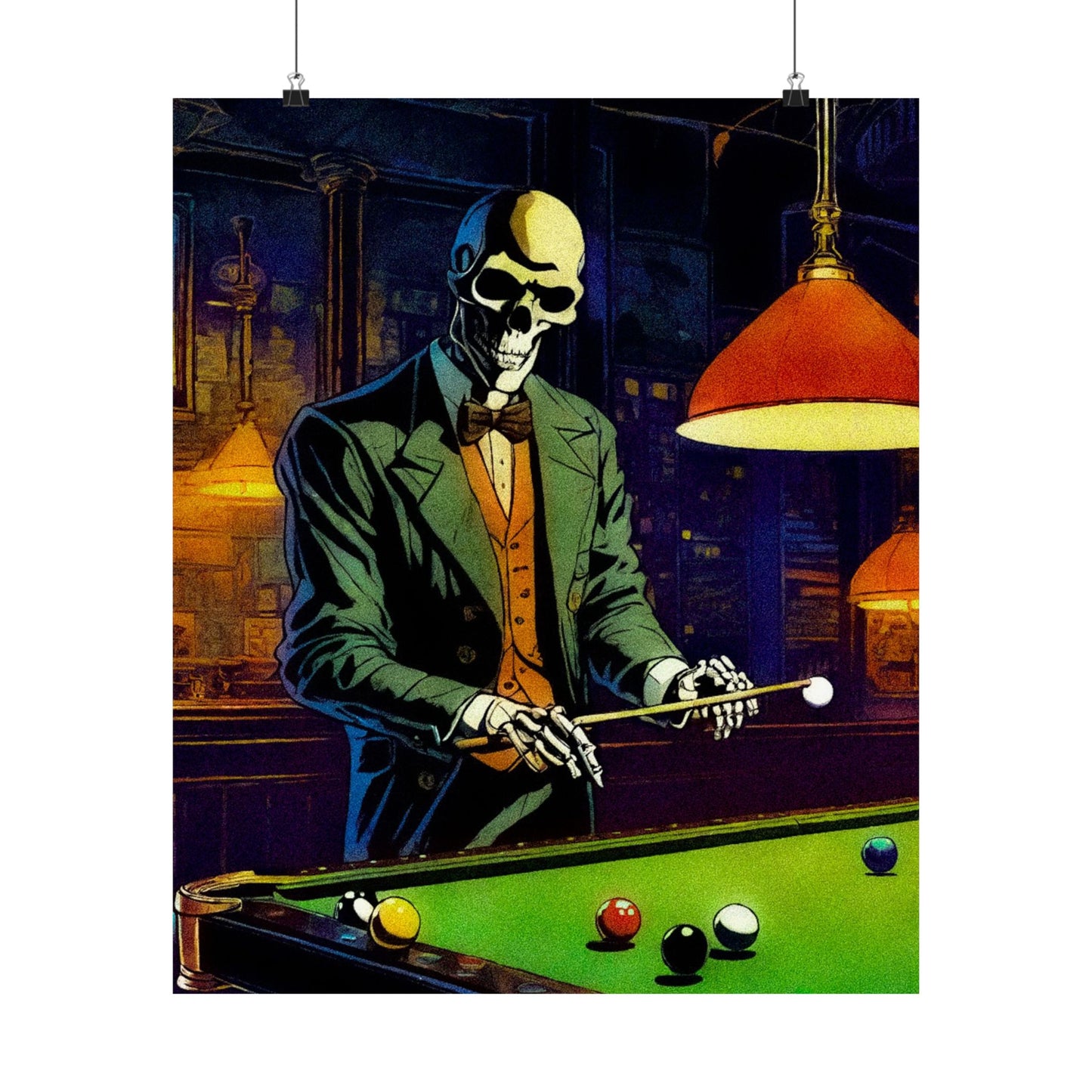 "Mr.Bonez's Jazz Bar (pool)" Matte Vertical Posters