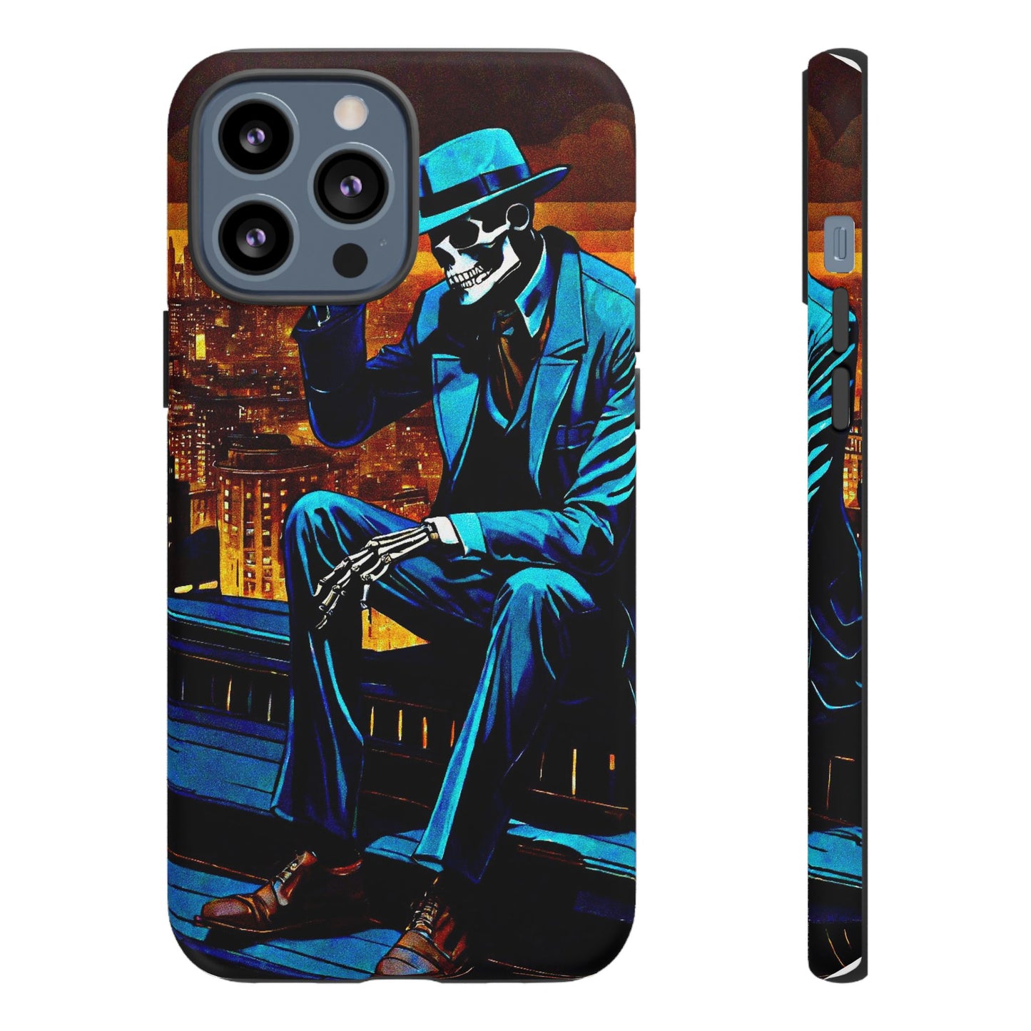 "Night On the Ton" Urban Skeleton Tough Case Stylish Phone Protection for Trendsetters