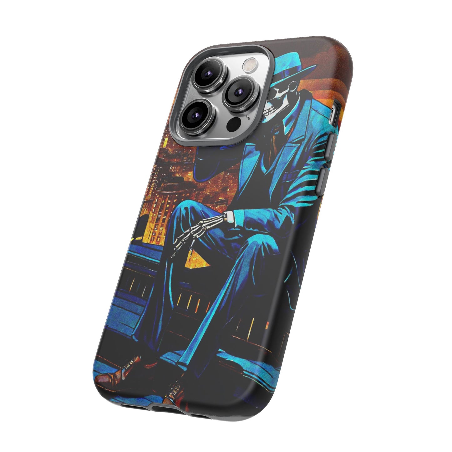 "Night On the Ton" Urban Skeleton Tough Case Stylish Phone Protection for Trendsetters