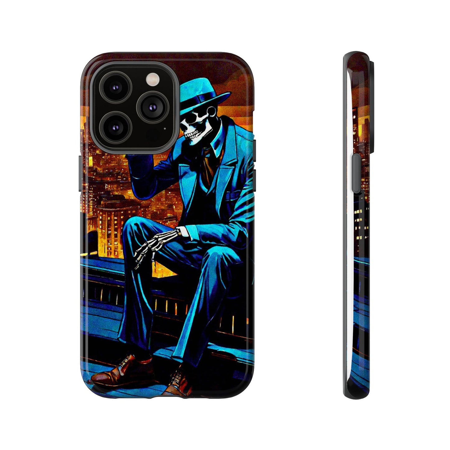 "Night On the Ton" Urban Skeleton Tough Case Stylish Phone Protection for Trendsetters