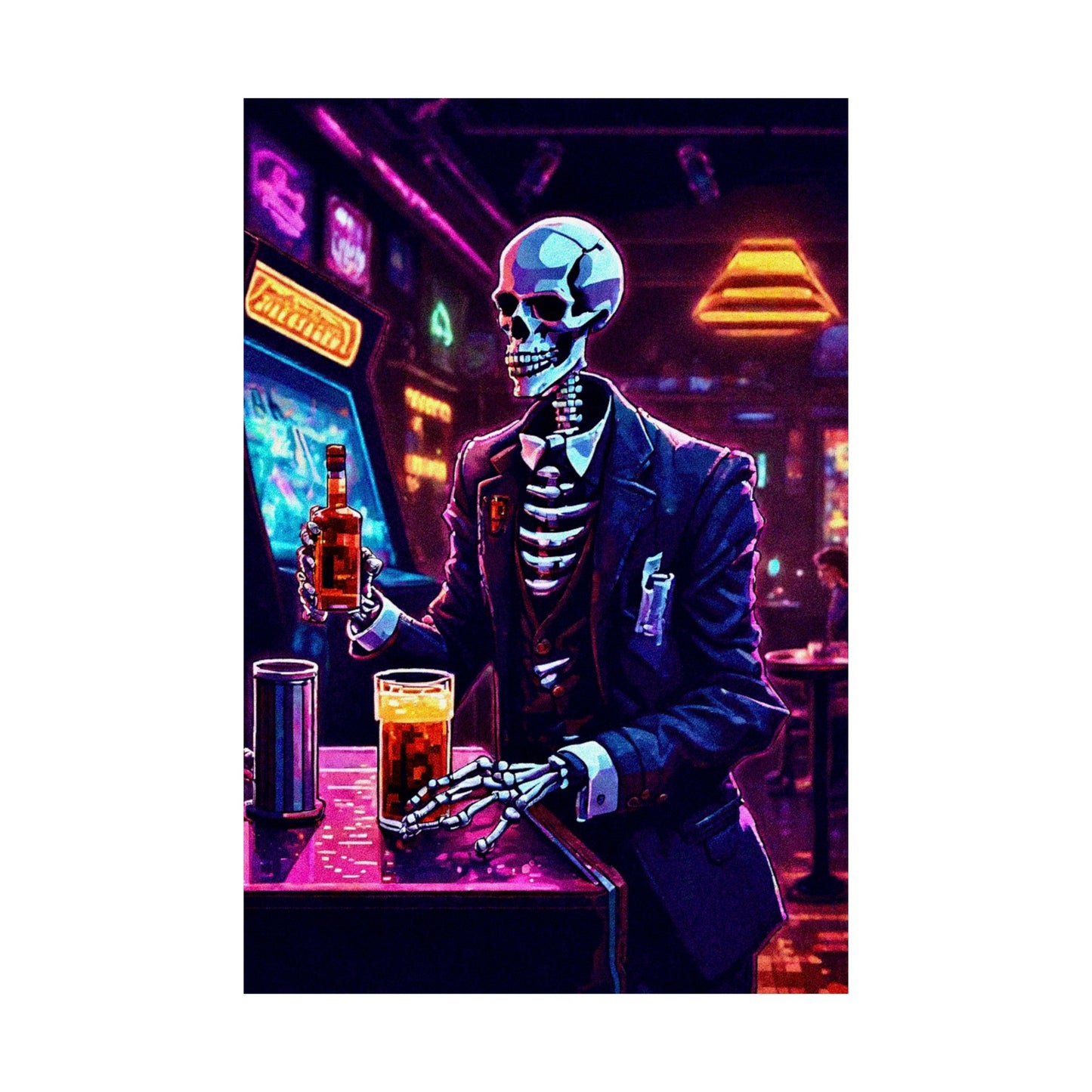 Booze, Bonez, and arcades Posters