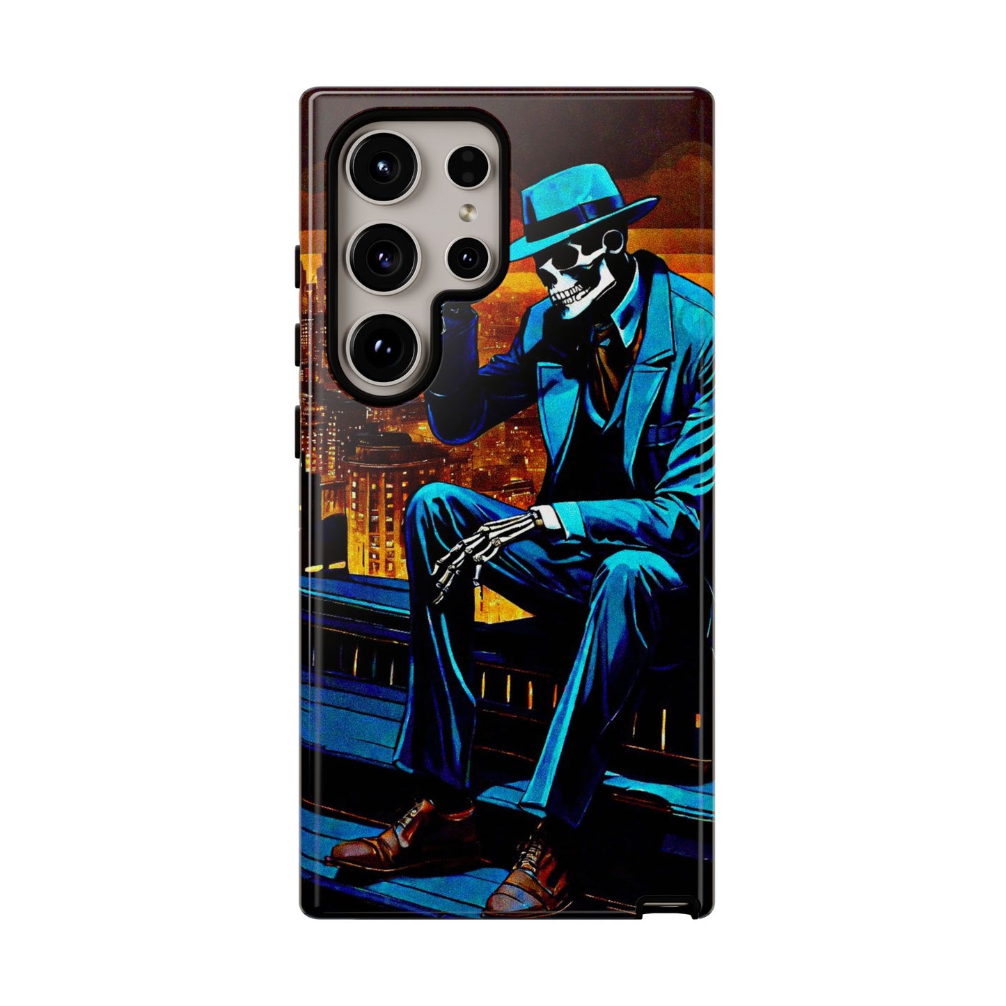 "Night On the Ton" Urban Skeleton Tough Case Stylish Phone Protection for Trendsetters