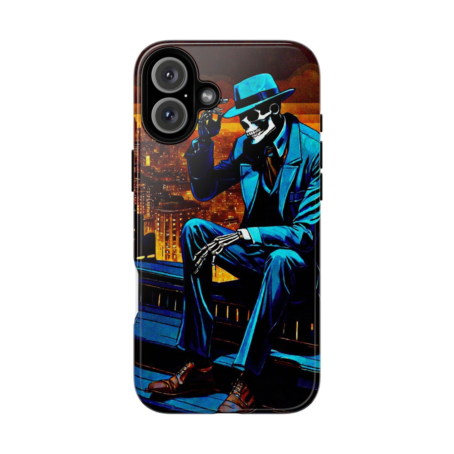 "Night On the Ton" Urban Skeleton Tough Case Stylish Phone Protection for Trendsetters