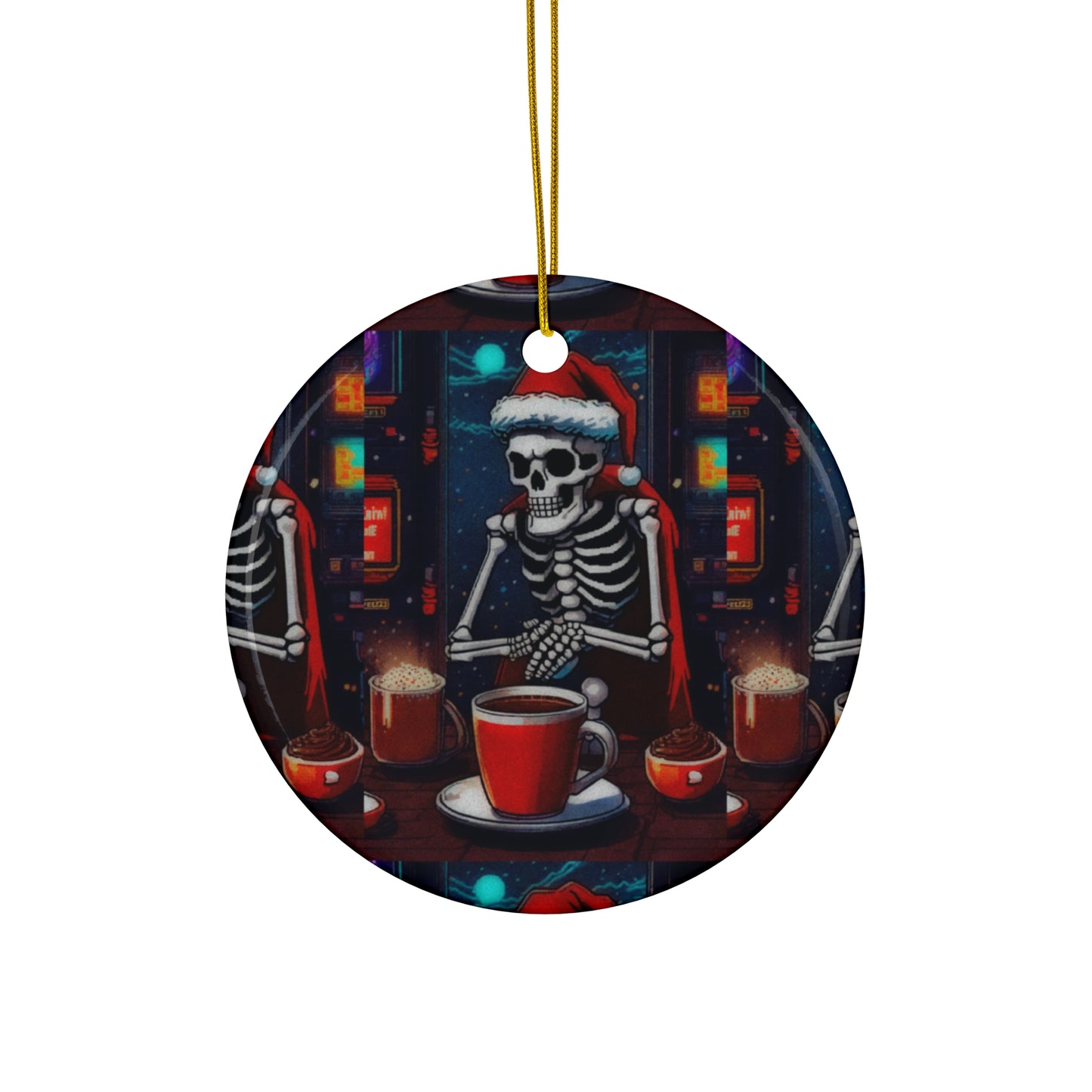 "Bonez's Christmas" Ceramic Ornament