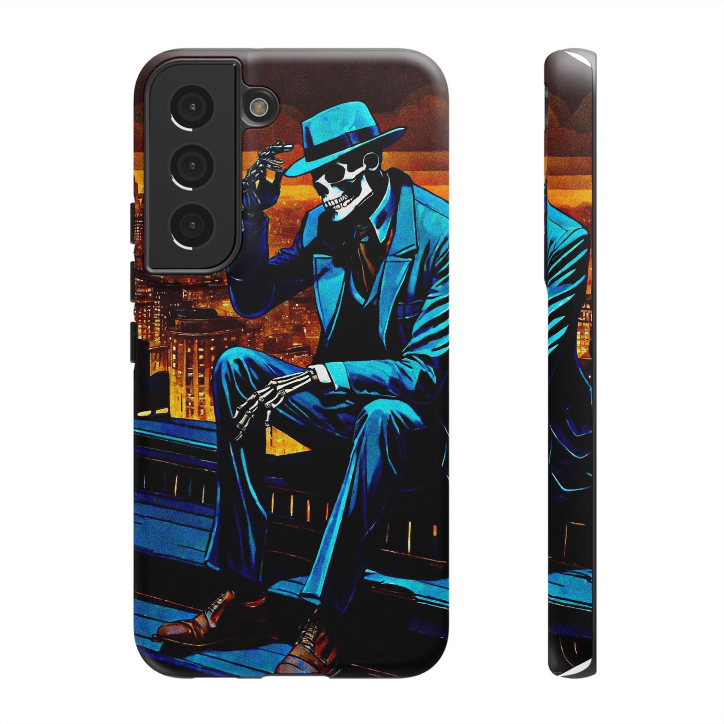 "Night On the Ton" Urban Skeleton Tough Case Stylish Phone Protection for Trendsetters