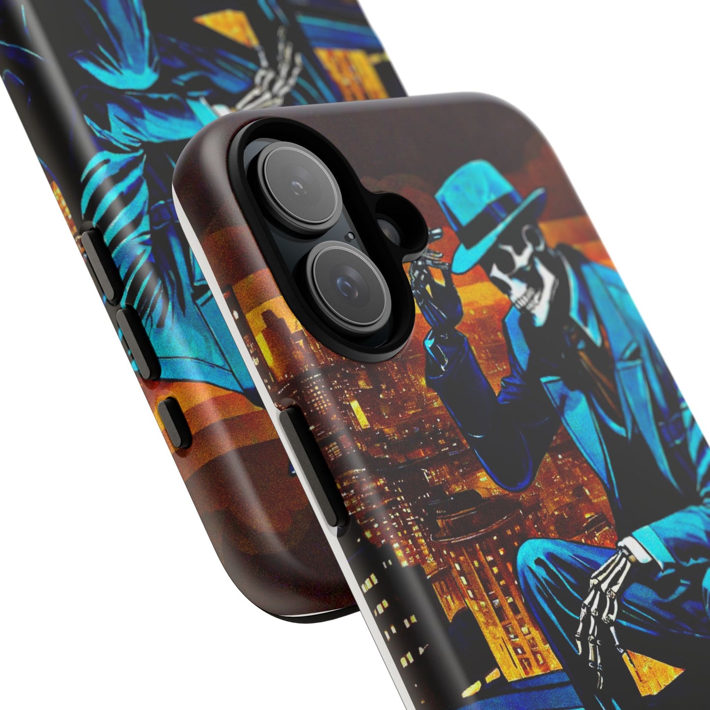 "Night On the Ton" Urban Skeleton Tough Case Stylish Phone Protection for Trendsetters