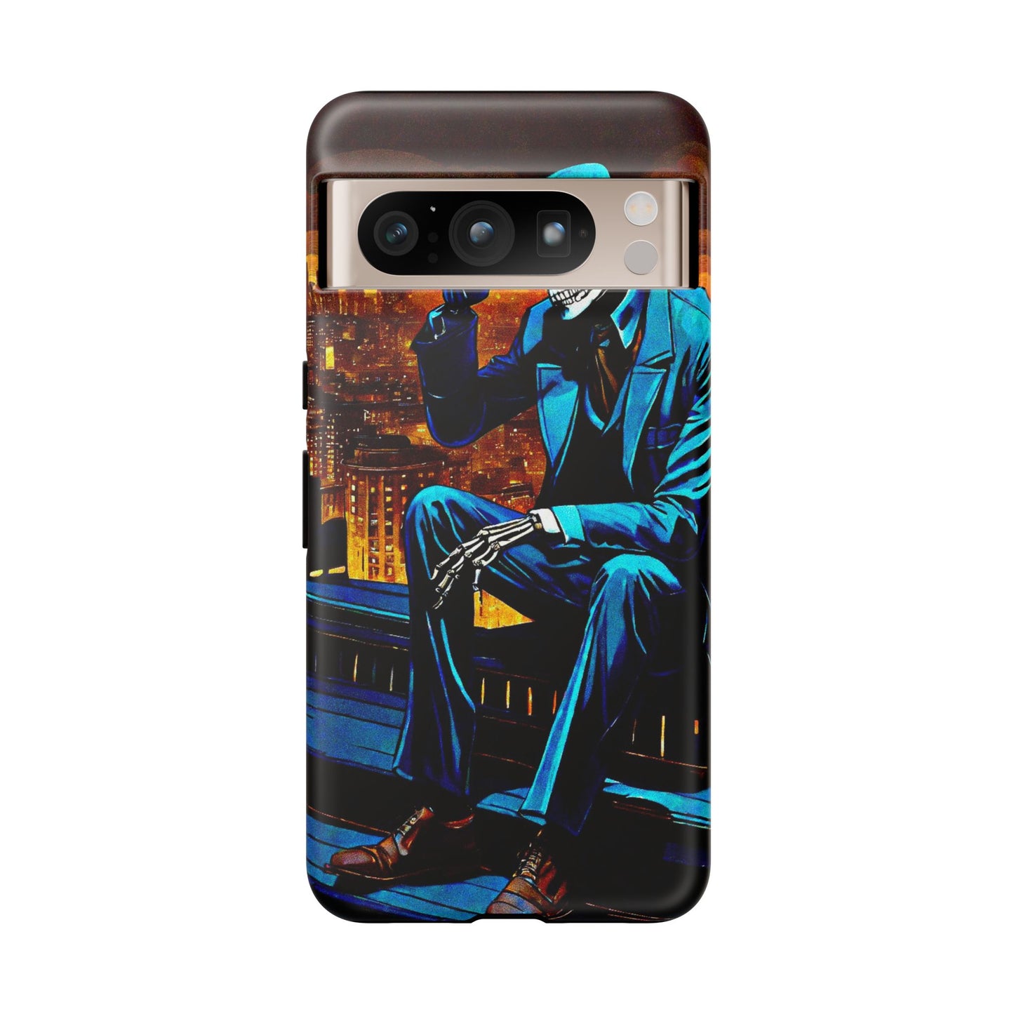 "Night On the Ton" Urban Skeleton Tough Case Stylish Phone Protection for Trendsetters