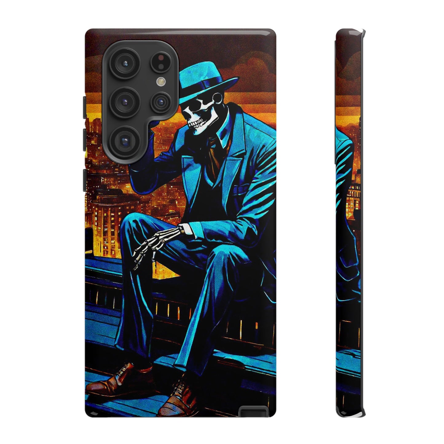 "Night On the Ton" Urban Skeleton Tough Case Stylish Phone Protection for Trendsetters