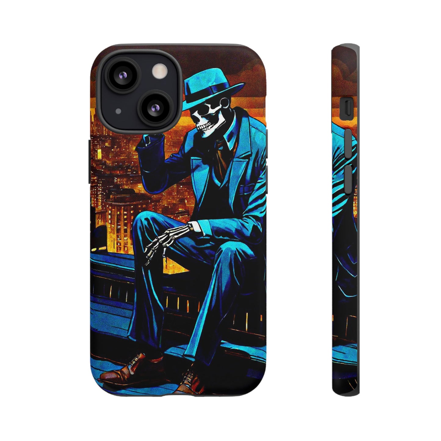 "Night On the Ton" Urban Skeleton Tough Case Stylish Phone Protection for Trendsetters