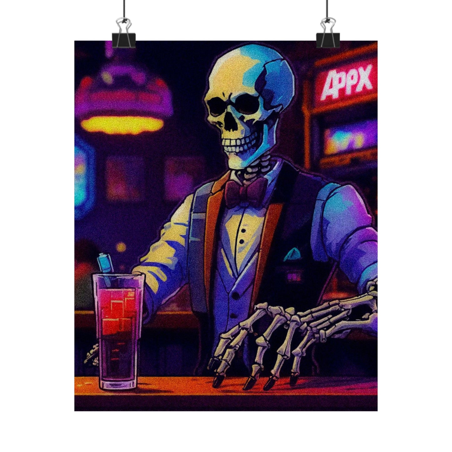 "Bonez behind the Bar" Poster