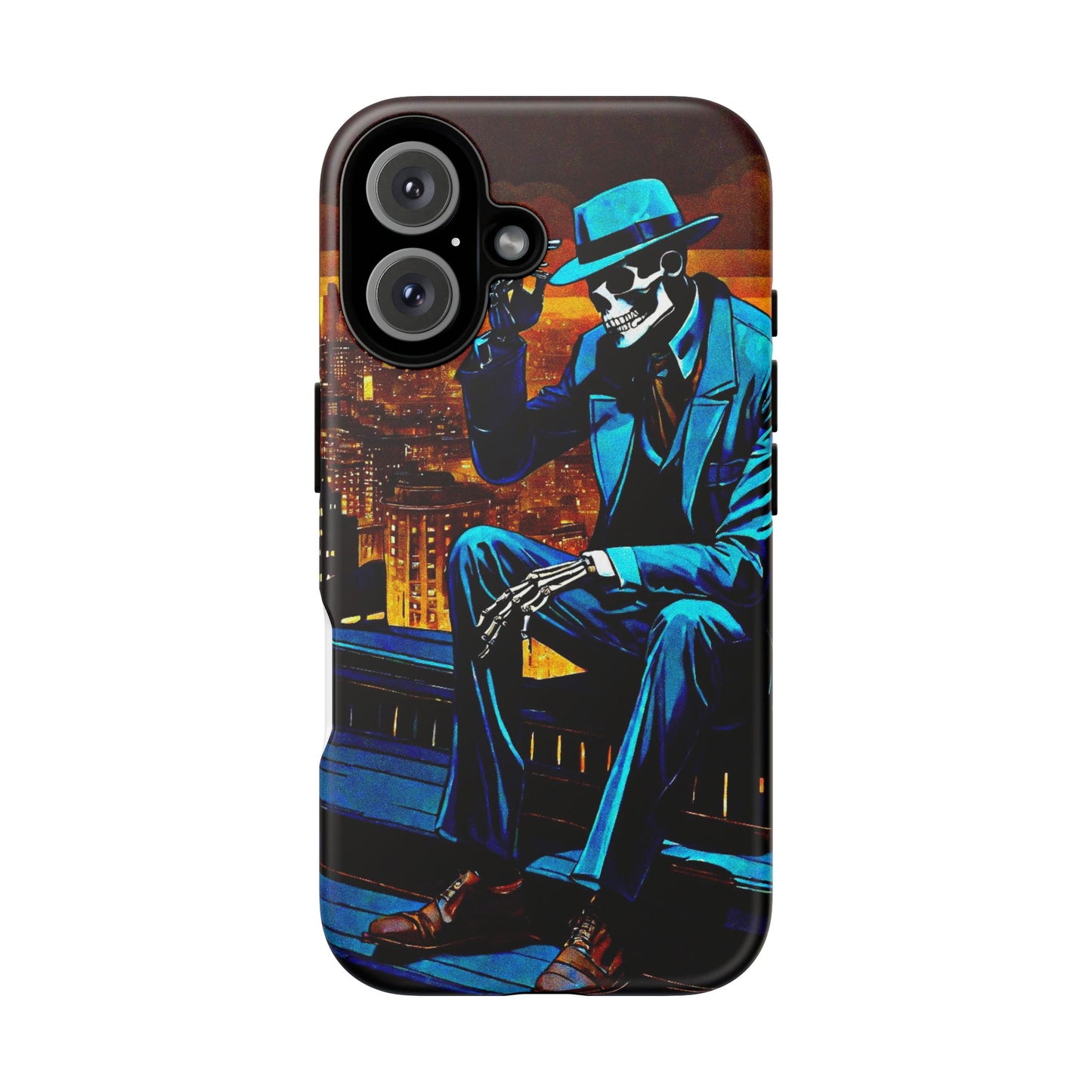 "Night On the Ton" Urban Skeleton Tough Case Stylish Phone Protection for Trendsetters