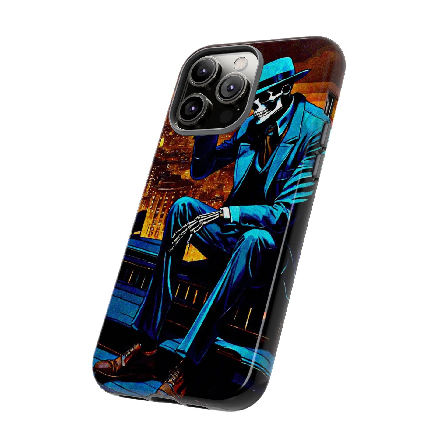 "Night On the Ton" Urban Skeleton Tough Case Stylish Phone Protection for Trendsetters