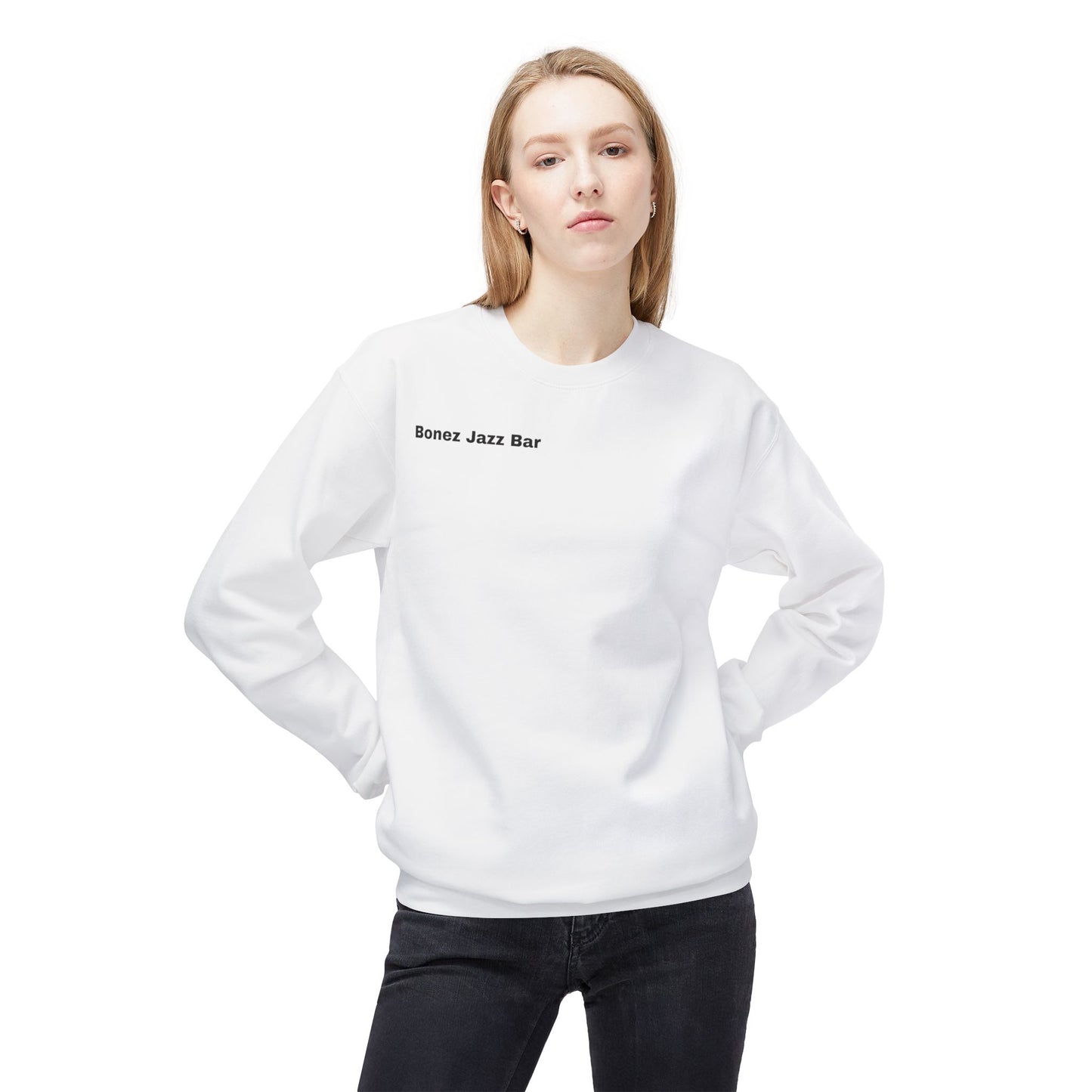 "Monday Nights" Vintage Jazz Bar Crewneck Sweatshirt - Unisex Midweight Fleece