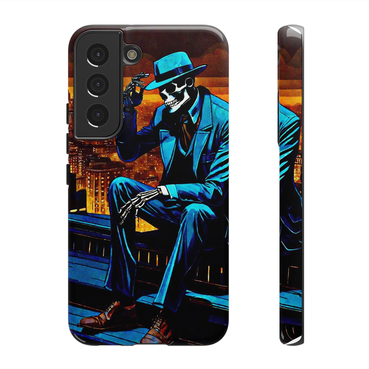 "Night On the Ton" Urban Skeleton Tough Case Stylish Phone Protection for Trendsetters