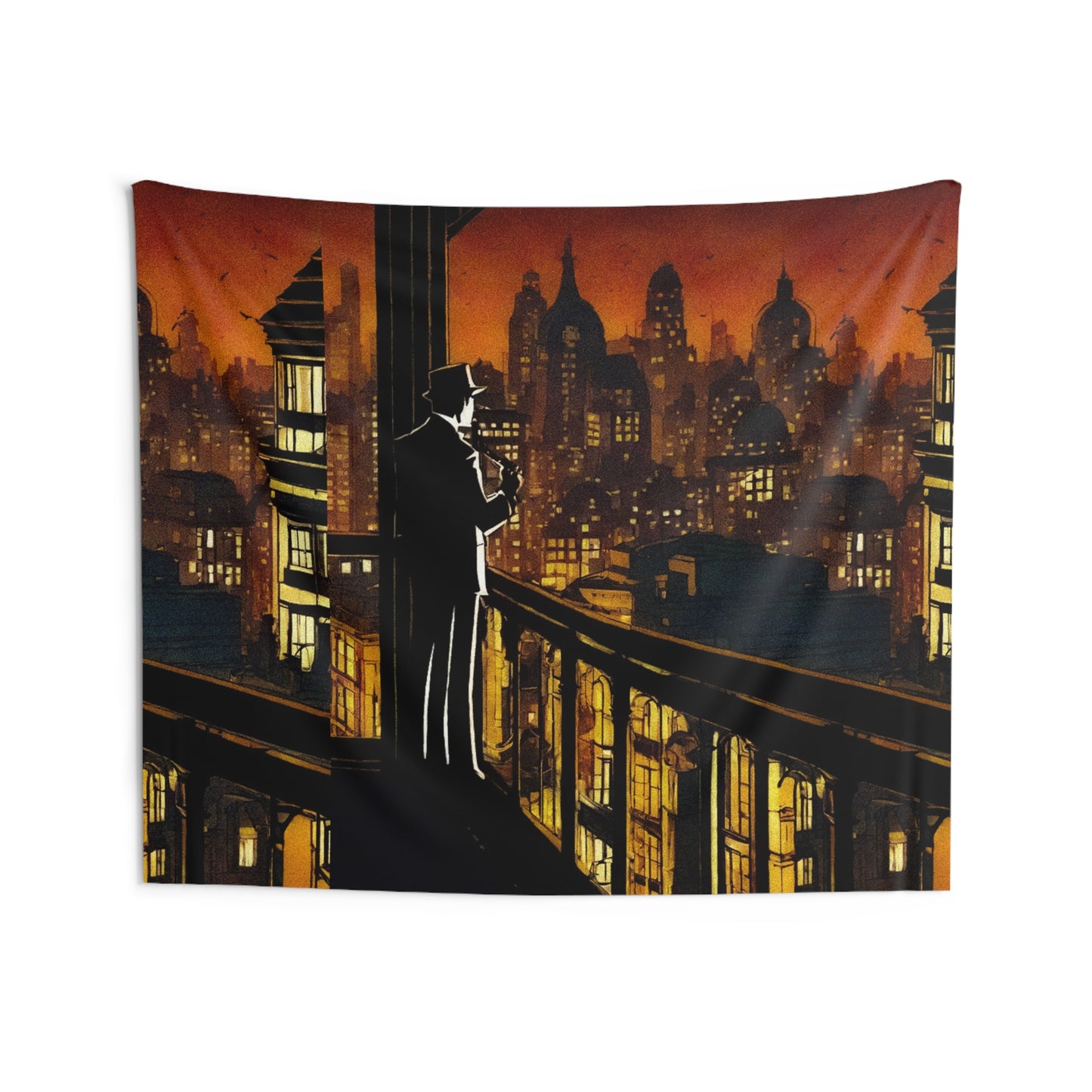 "Welcome To Tormented City" Indoor Wall Tapestries