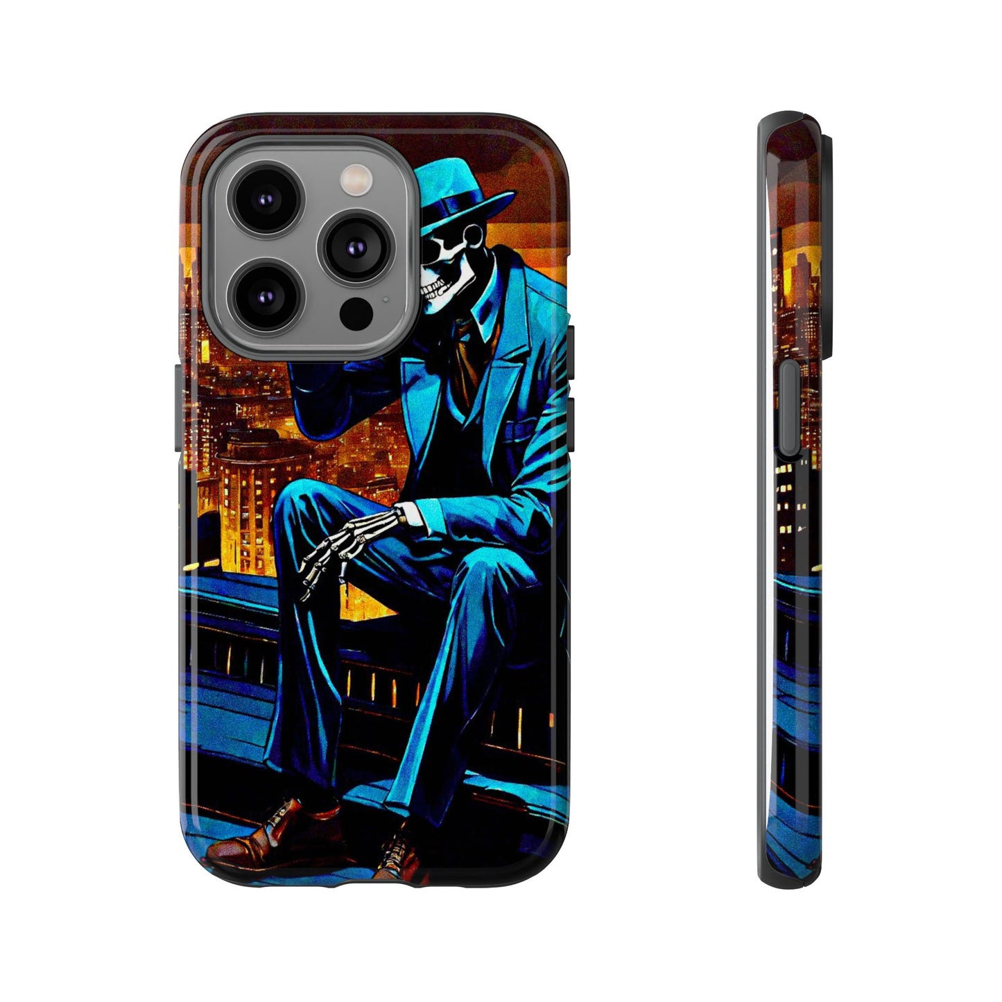 "Night On the Ton" Urban Skeleton Tough Case Stylish Phone Protection for Trendsetters