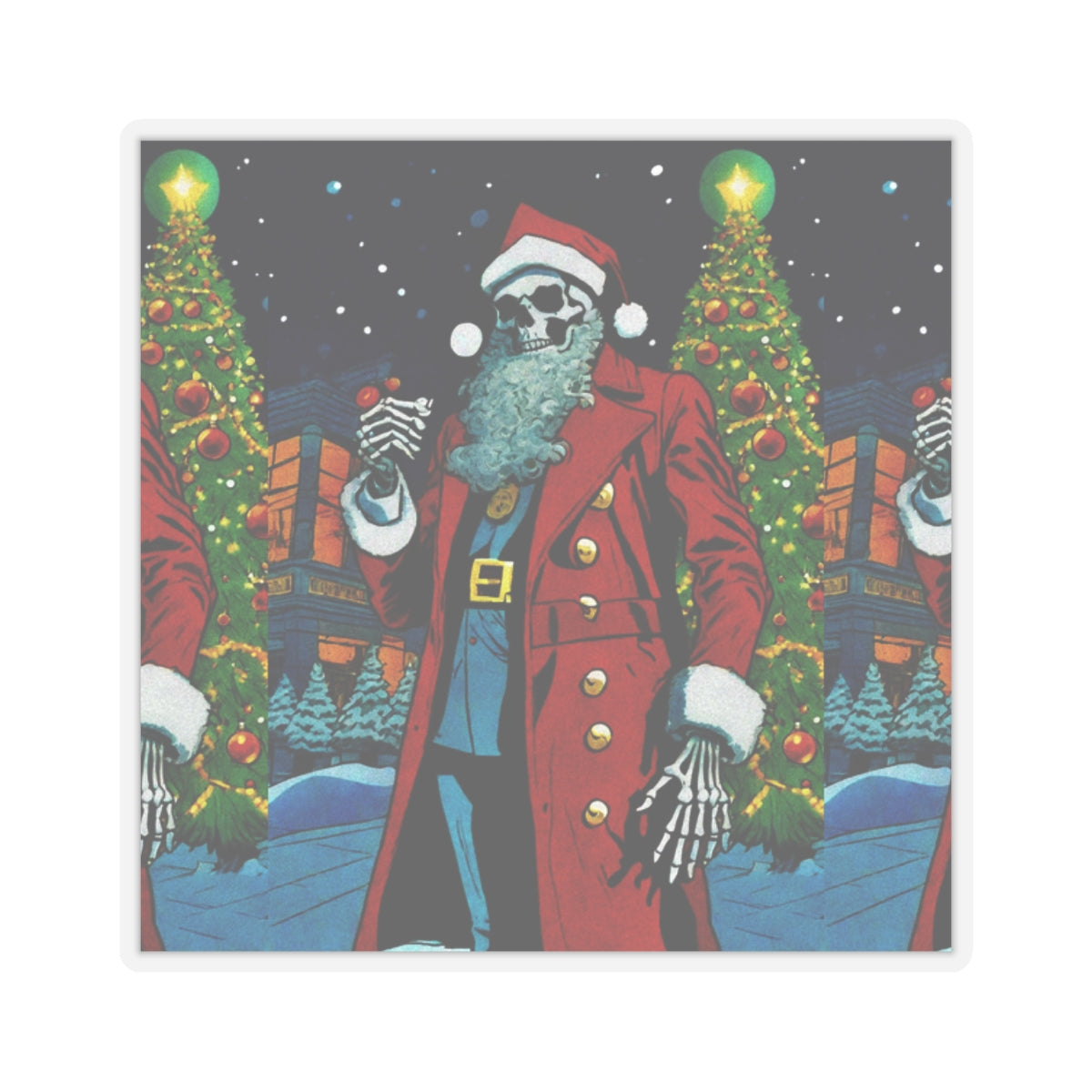 "Merry Christmas Mr.Bonez !" Kiss-Cut Stickers