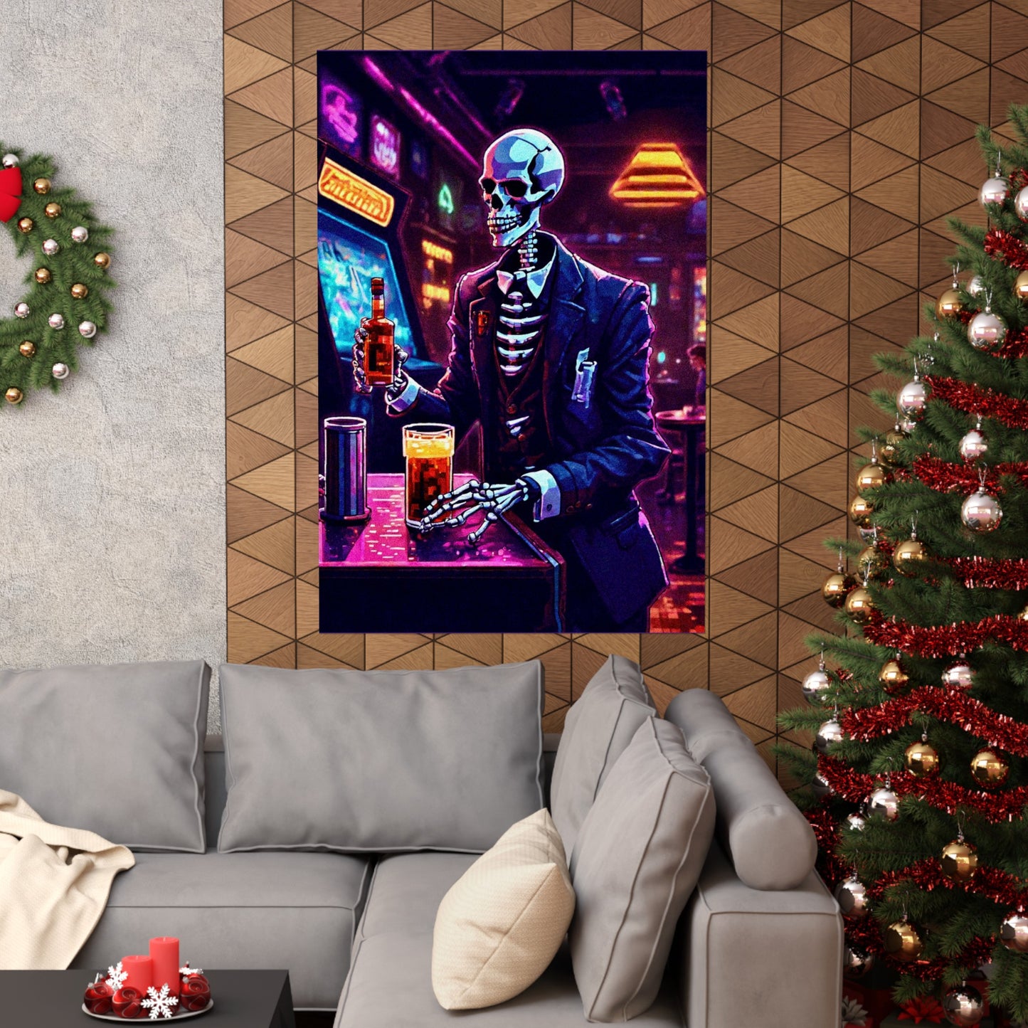 Booze, Bonez, and arcades Posters