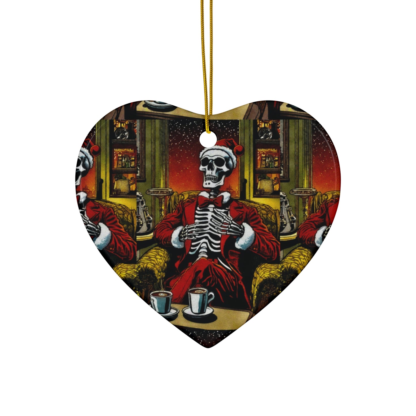 "Santee Bonez"  Ceramic Ornament