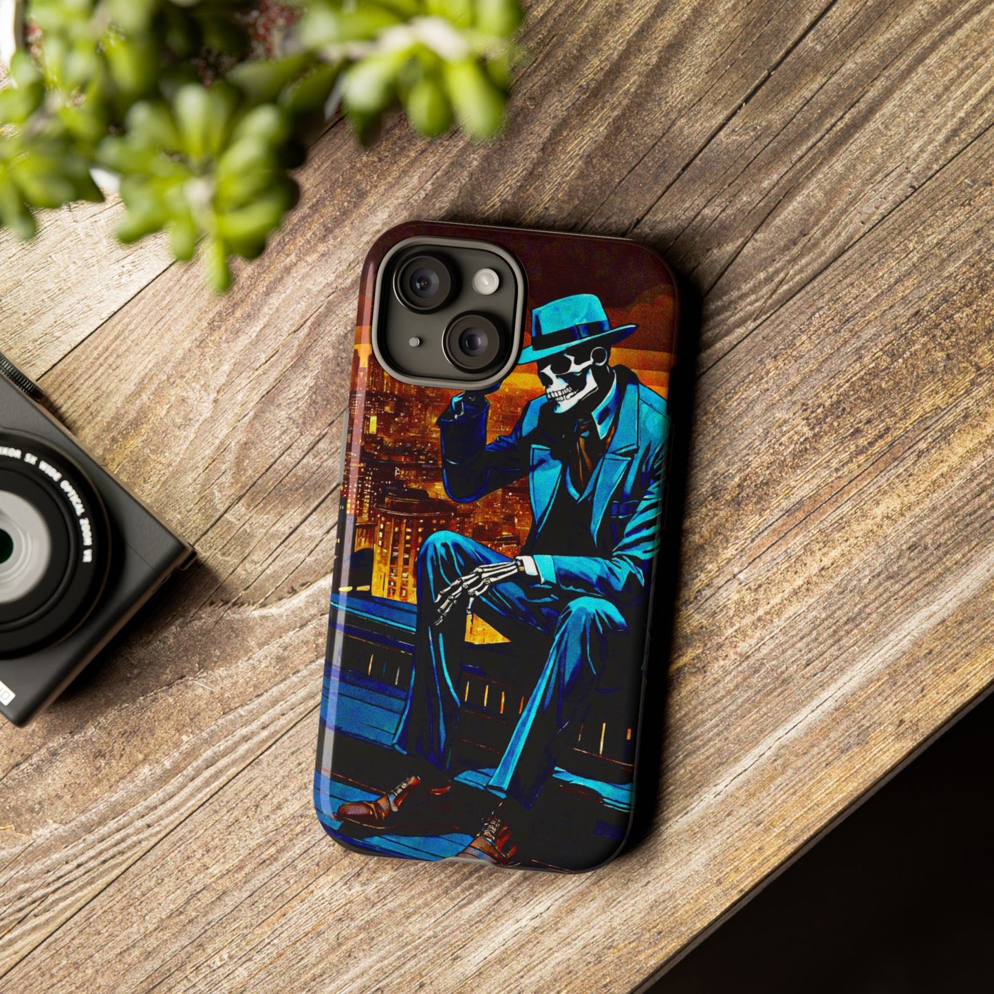 "Night On the Ton" Urban Skeleton Tough Case Stylish Phone Protection for Trendsetters