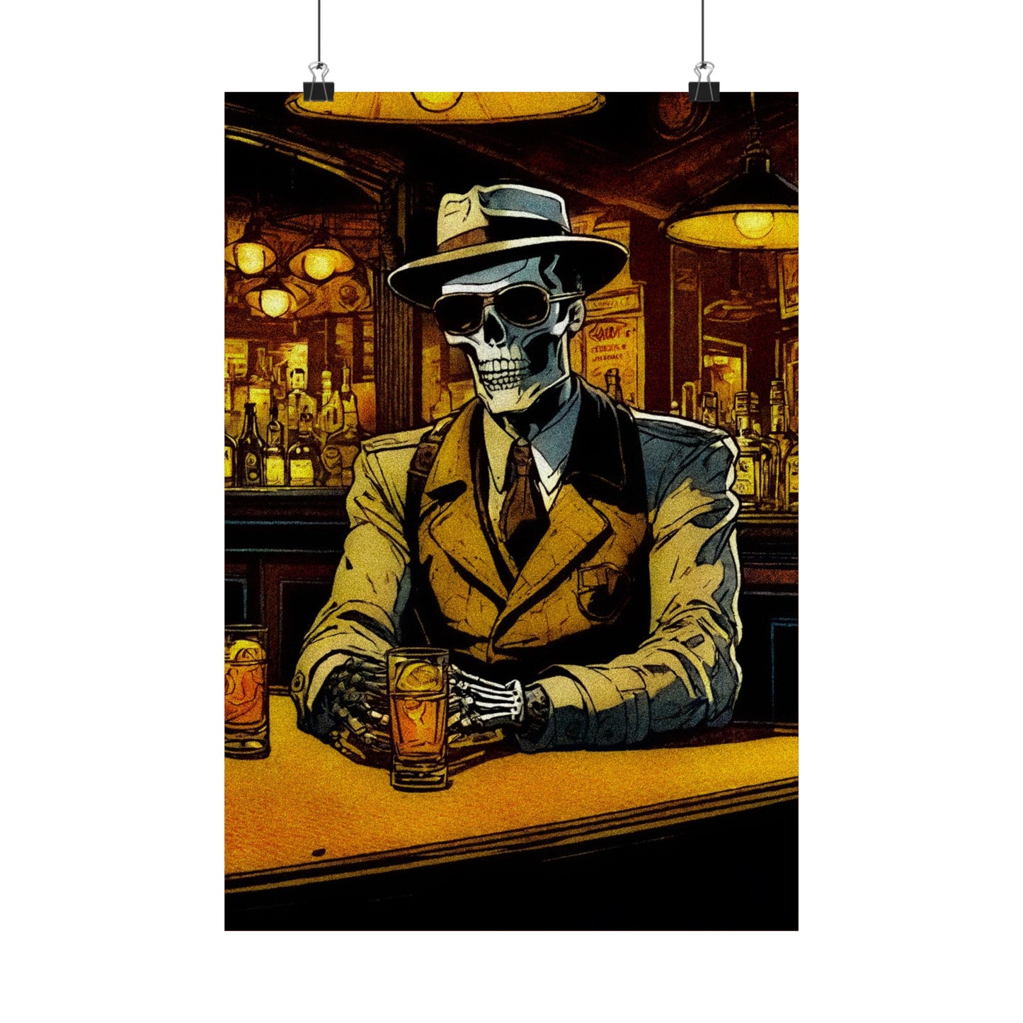 "Old Fashioned Bonez" Matte Vertical Posters