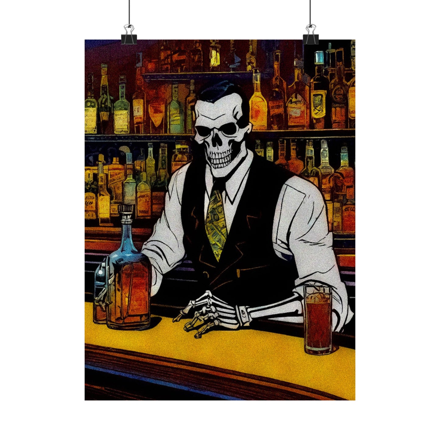 "Bartender Bonez" Matte Vertical Posters