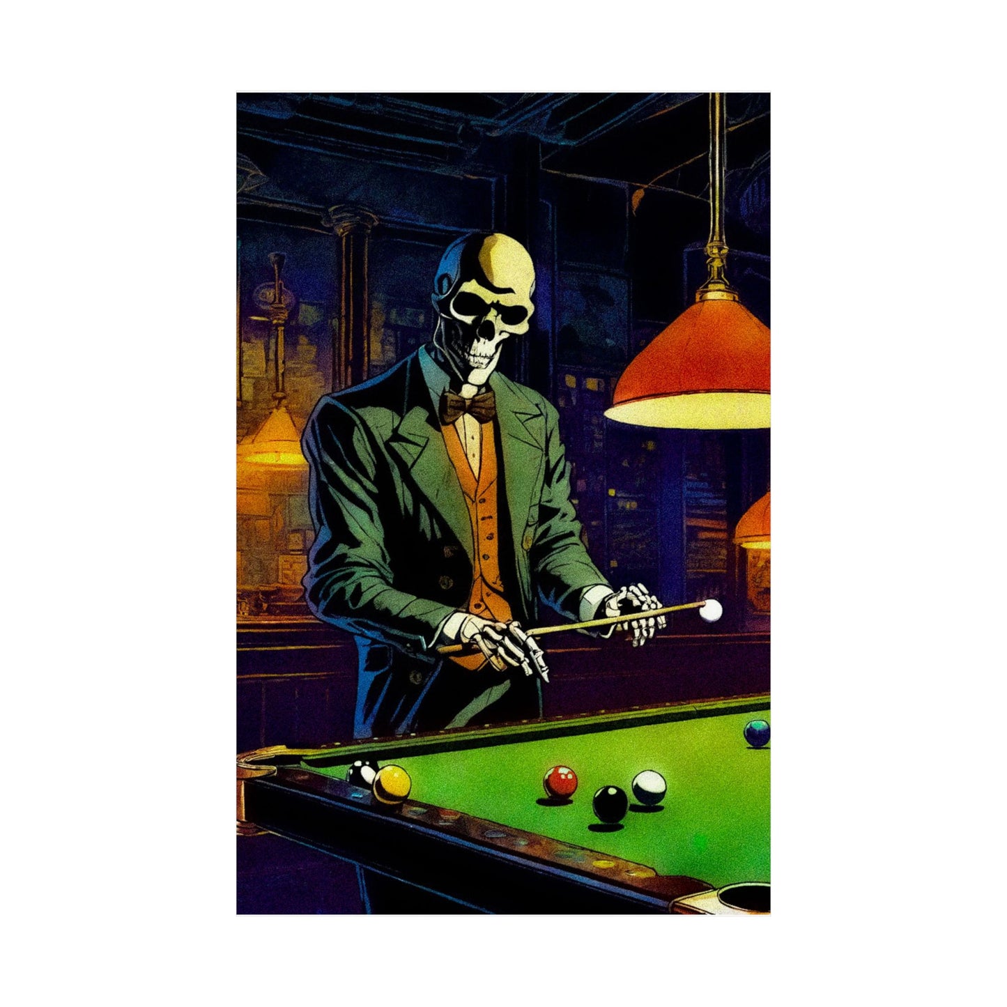 "Mr.Bonez's Jazz Bar (pool)" Matte Vertical Posters