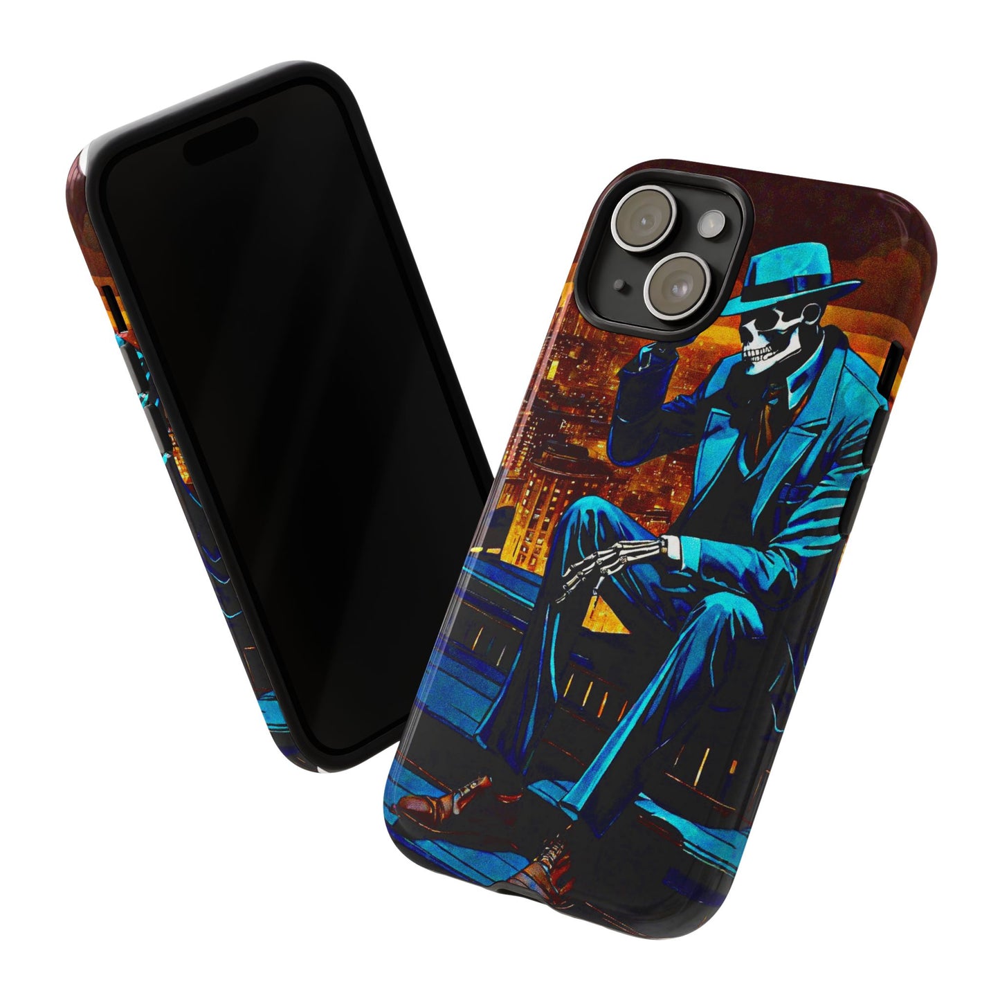 "Night On the Ton" Urban Skeleton Tough Case Stylish Phone Protection for Trendsetters