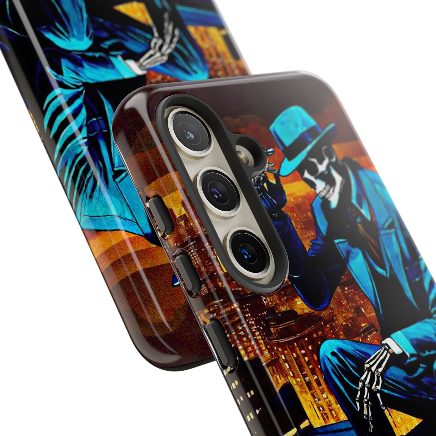 "Night On the Ton" Urban Skeleton Tough Case Stylish Phone Protection for Trendsetters