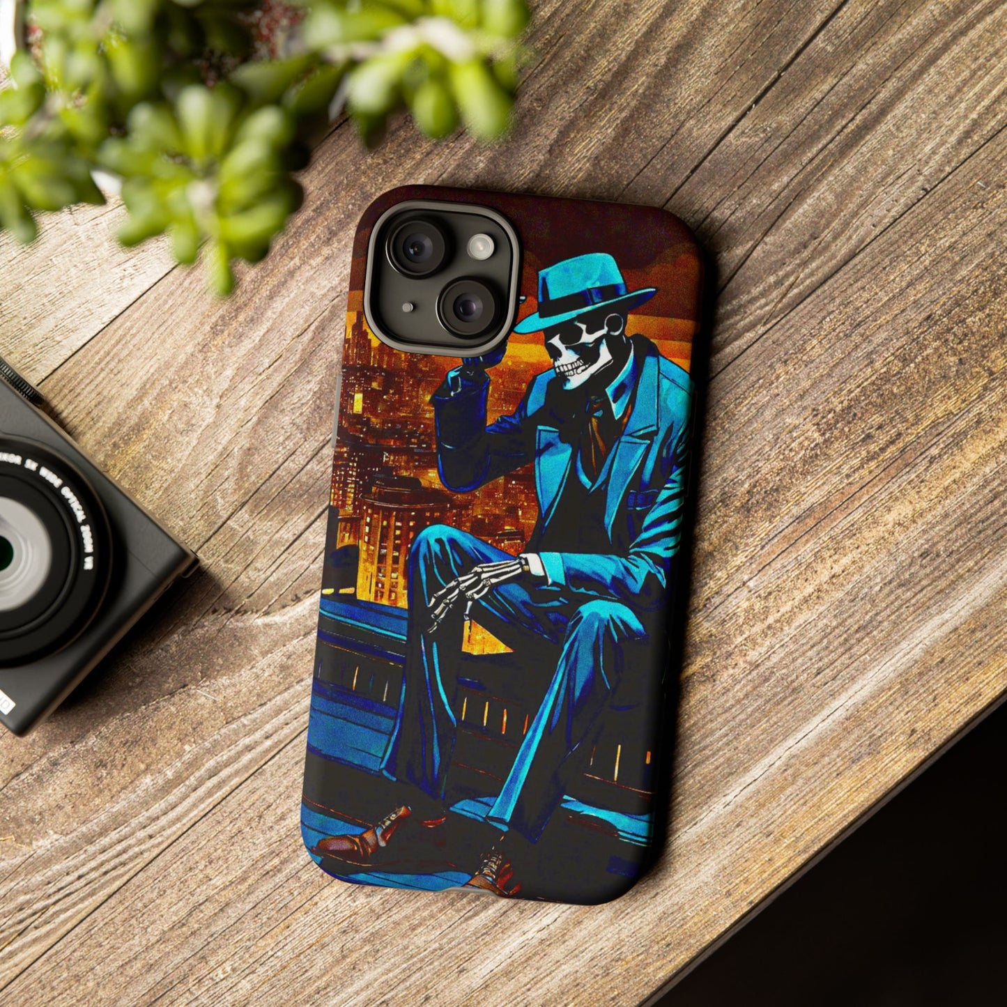 "Night On the Ton" Urban Skeleton Tough Case Stylish Phone Protection for Trendsetters