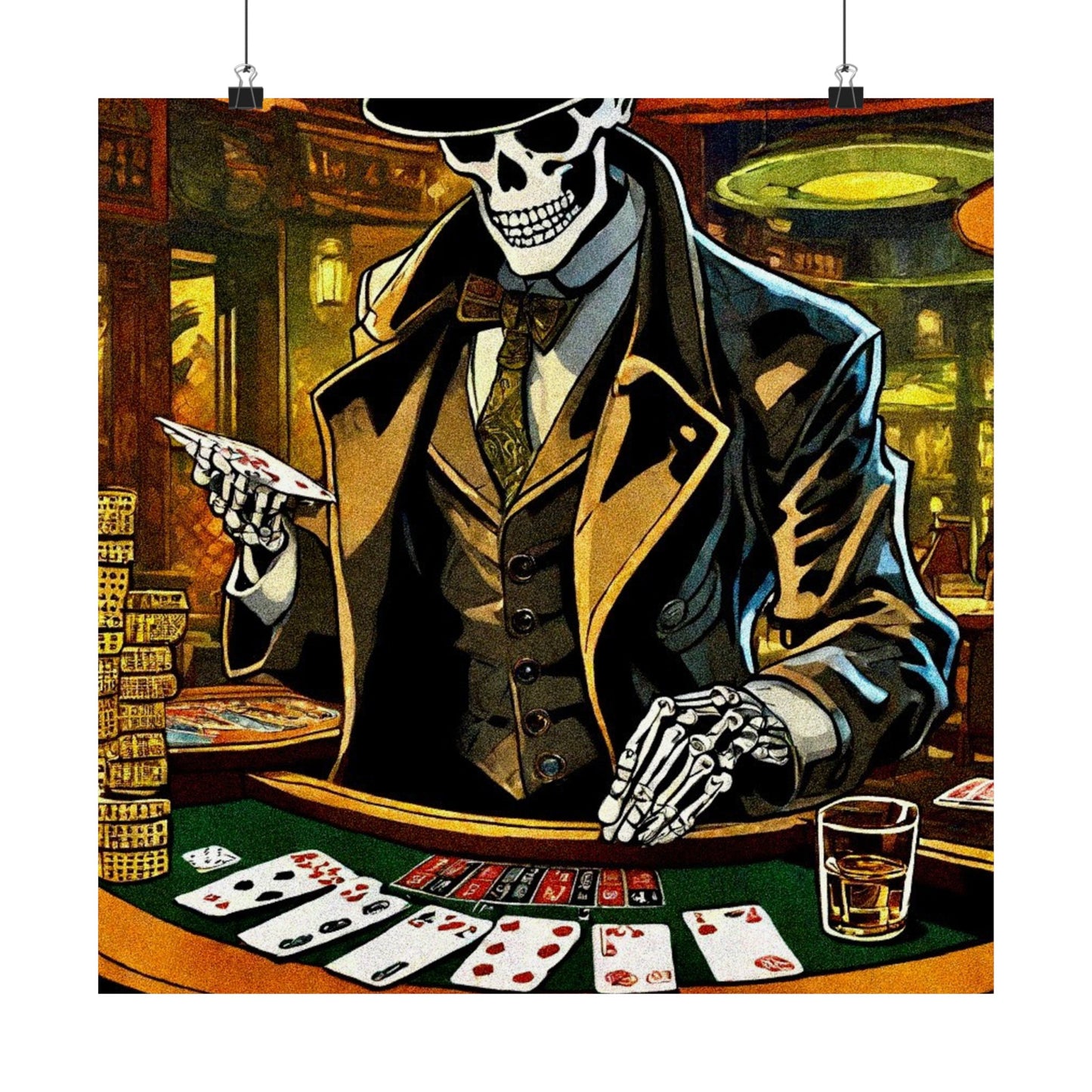 Gambling with Mr.Bones Posters