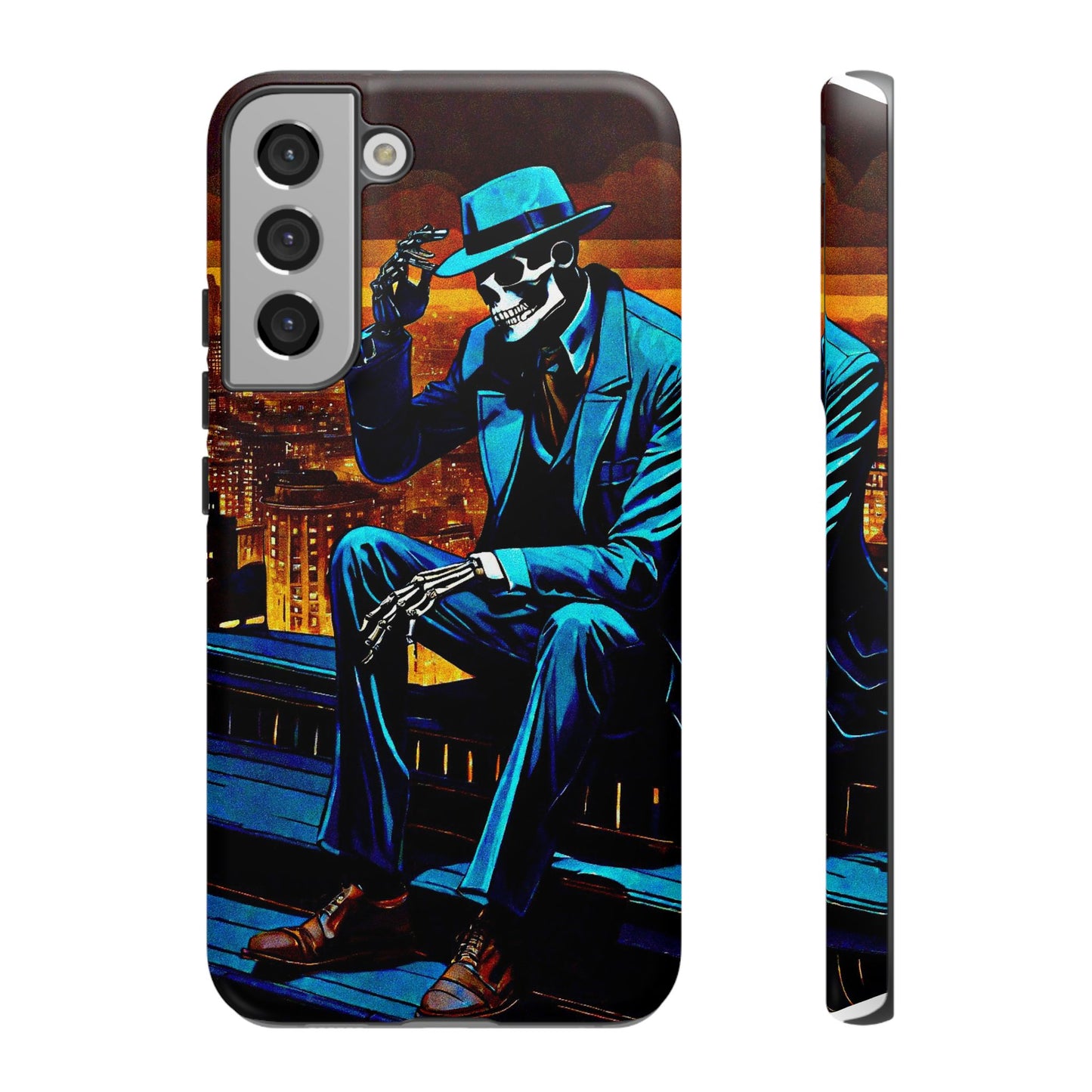 "Night On the Ton" Urban Skeleton Tough Case Stylish Phone Protection for Trendsetters