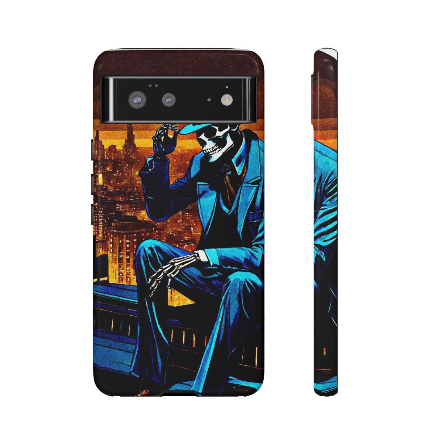 "Night On the Ton" Urban Skeleton Tough Case Stylish Phone Protection for Trendsetters