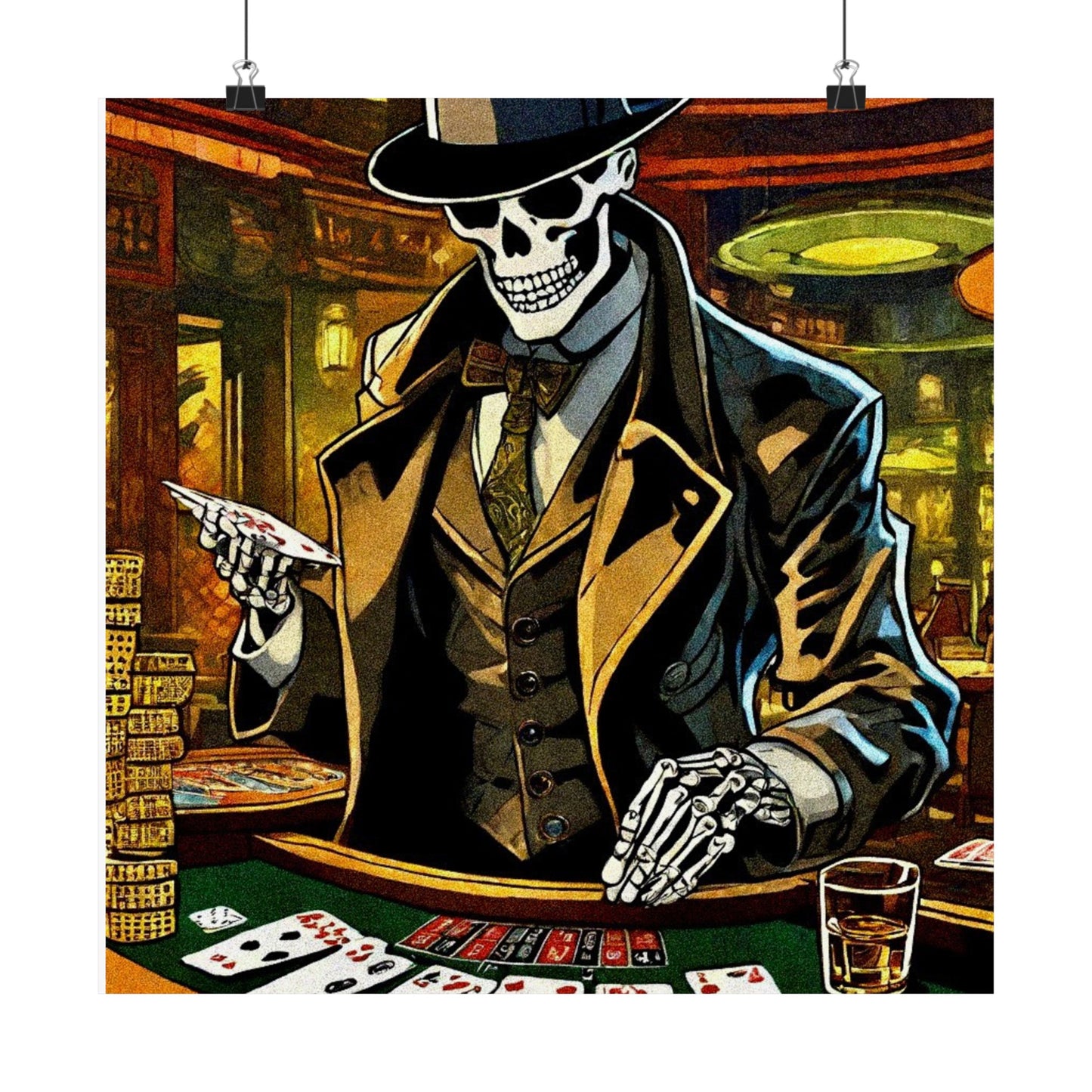 Gambling with Mr.Bones Posters