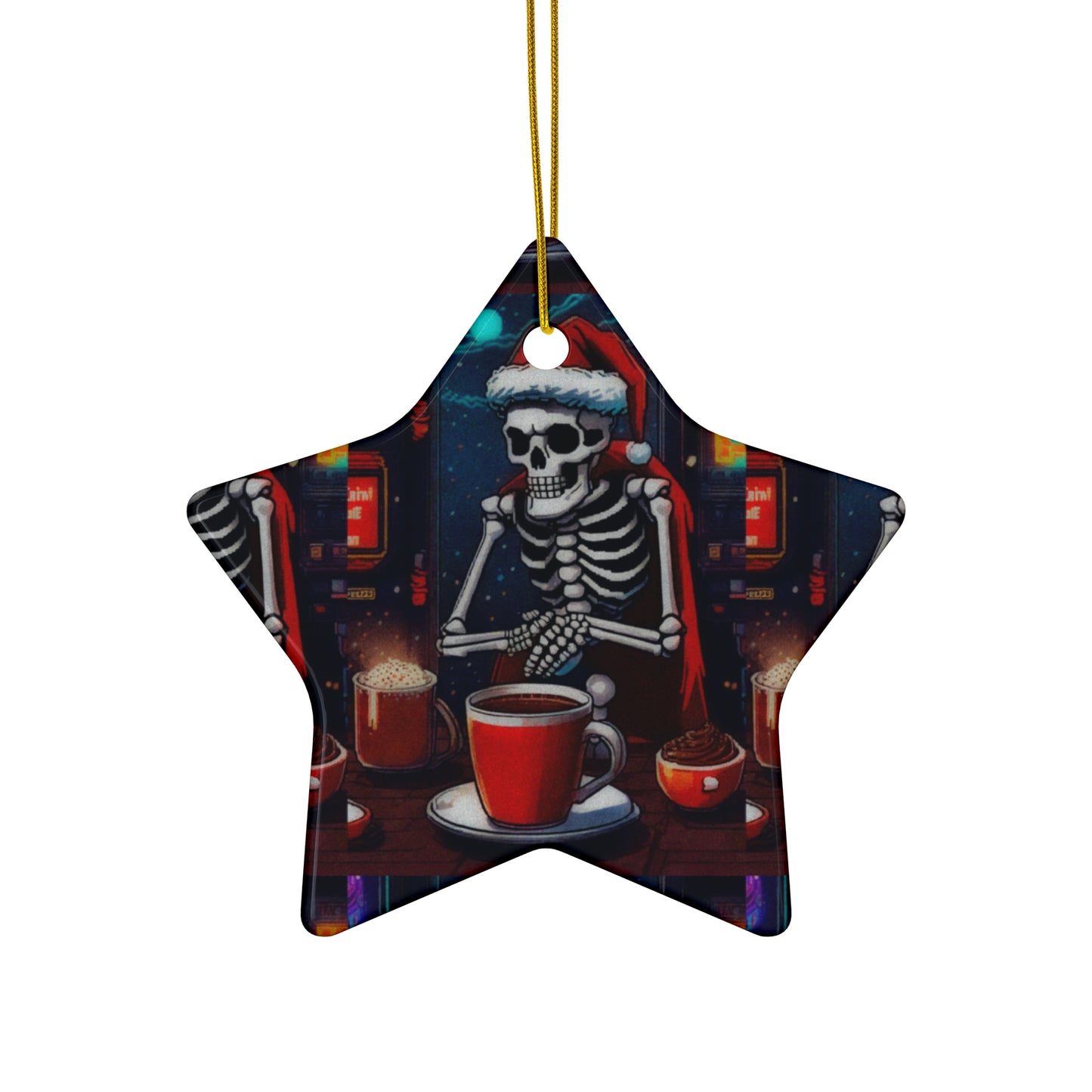 "Bonez's Christmas" Ceramic Ornament