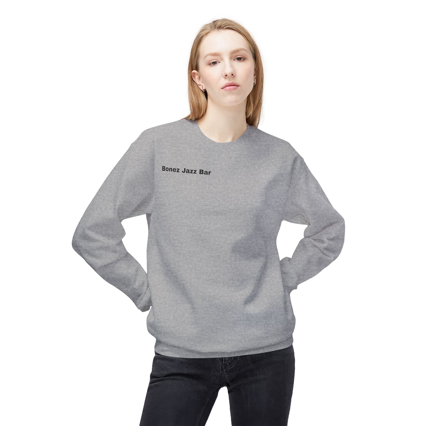 "Monday Nights" Vintage Jazz Bar Crewneck Sweatshirt - Unisex Midweight Fleece