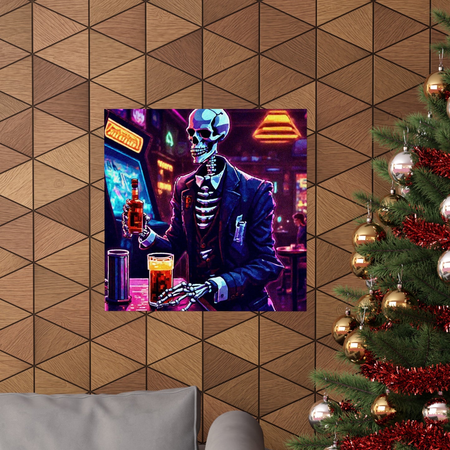 Booze, Bonez, and arcades Posters