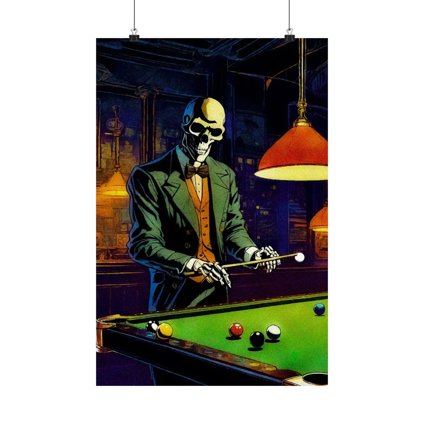 "Mr.Bonez's Jazz Bar (pool)" Matte Vertical Posters