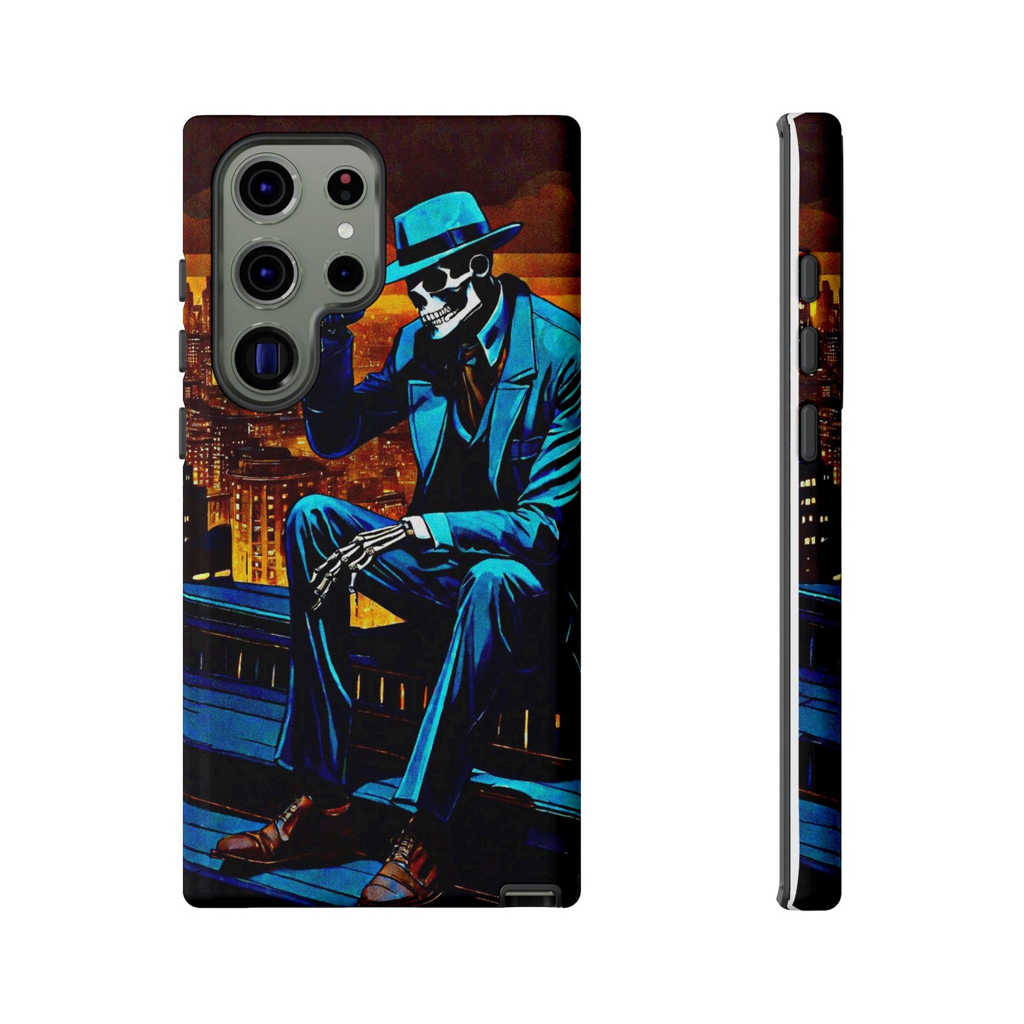 "Night On the Ton" Urban Skeleton Tough Case Stylish Phone Protection for Trendsetters