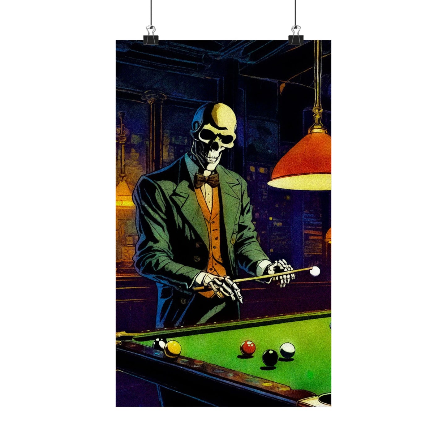 "Mr.Bonez's Jazz Bar (pool)" Matte Vertical Posters