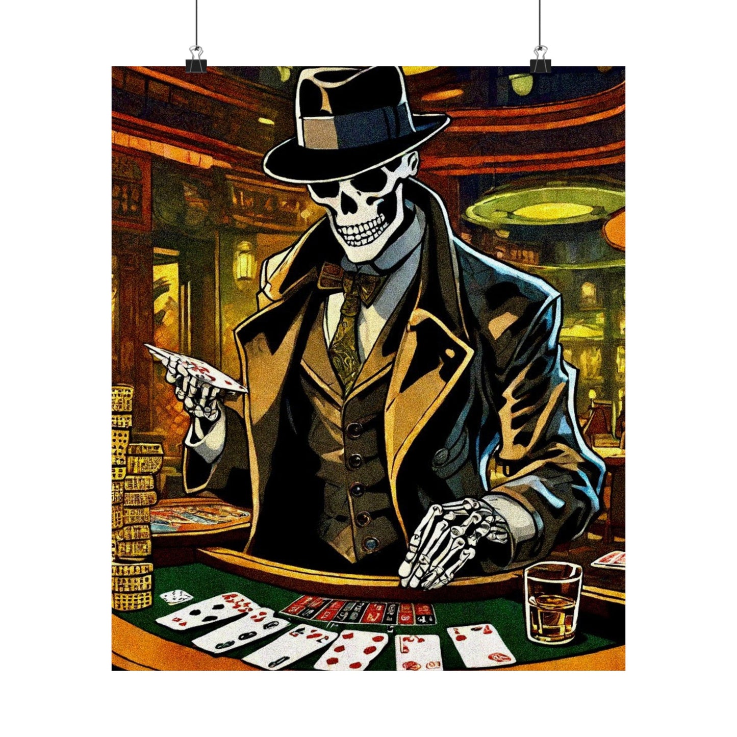 Gambling with Mr.Bones Posters